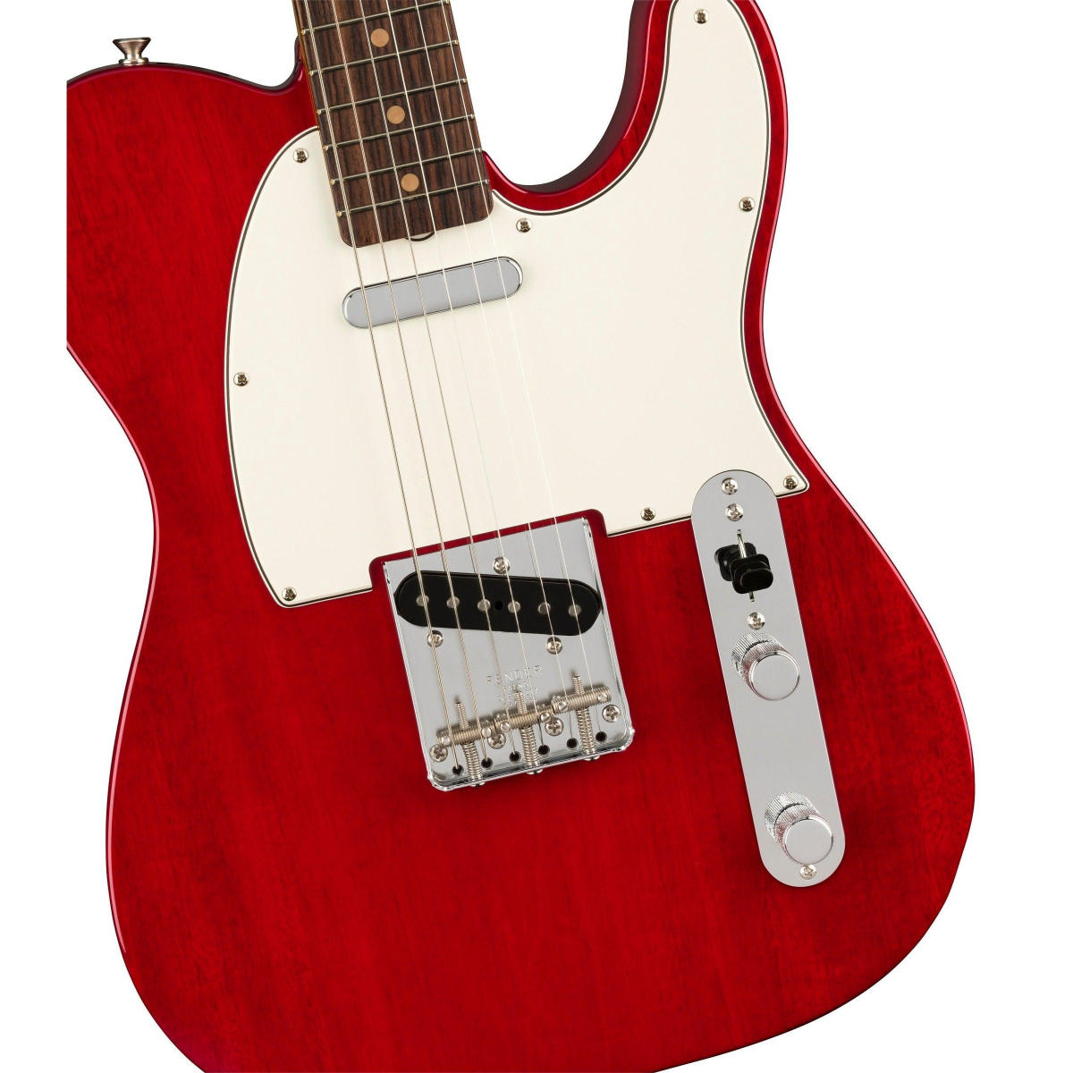 Đàn Guitar Điện Fender American Vintage II 1963 Telecaster, Round-Laminated Rosewood, Crimson Red Transparent, #0110380838