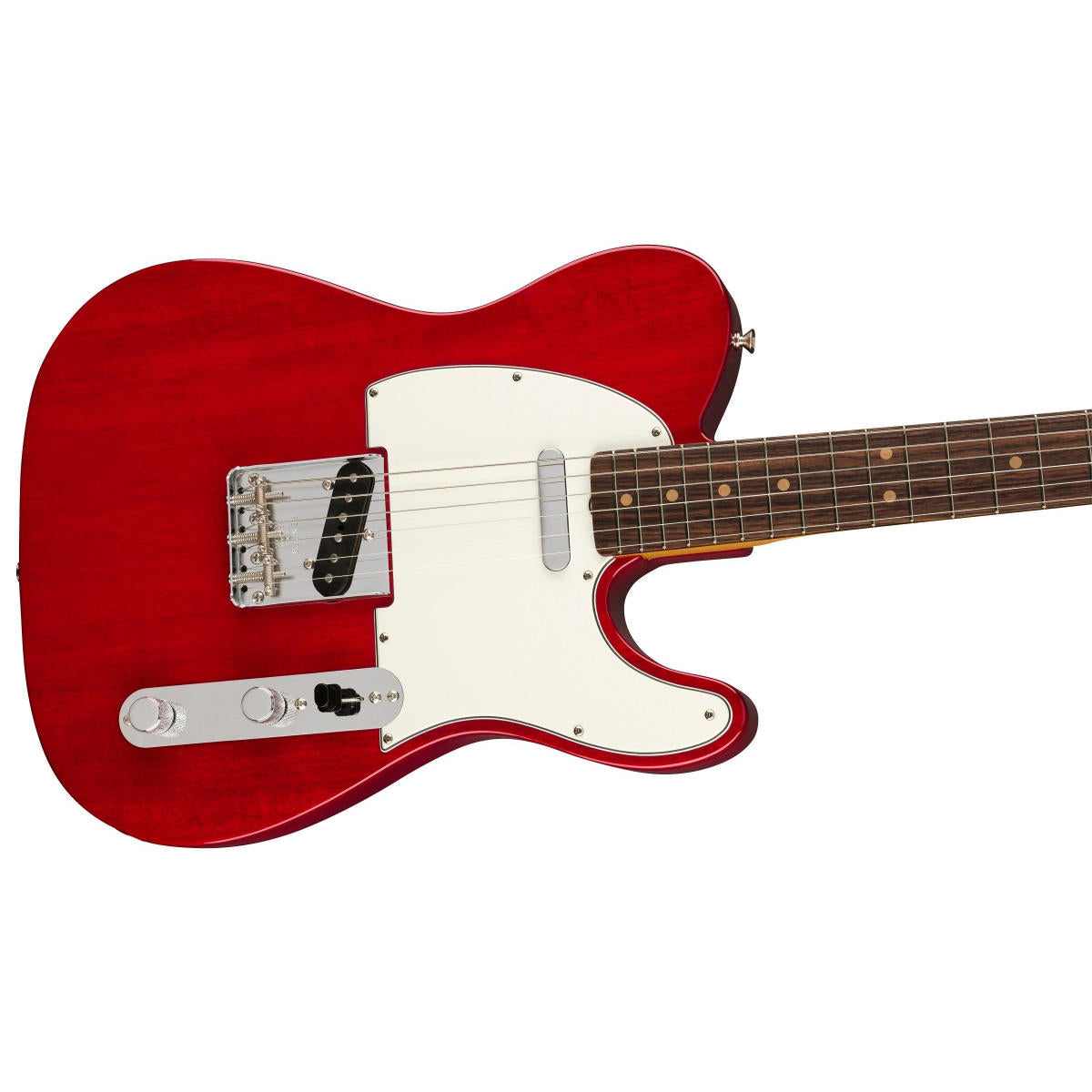 Đàn Guitar Điện Fender American Vintage II 1963 Telecaster, Round-Laminated Rosewood, Crimson Red Transparent, #0110380838