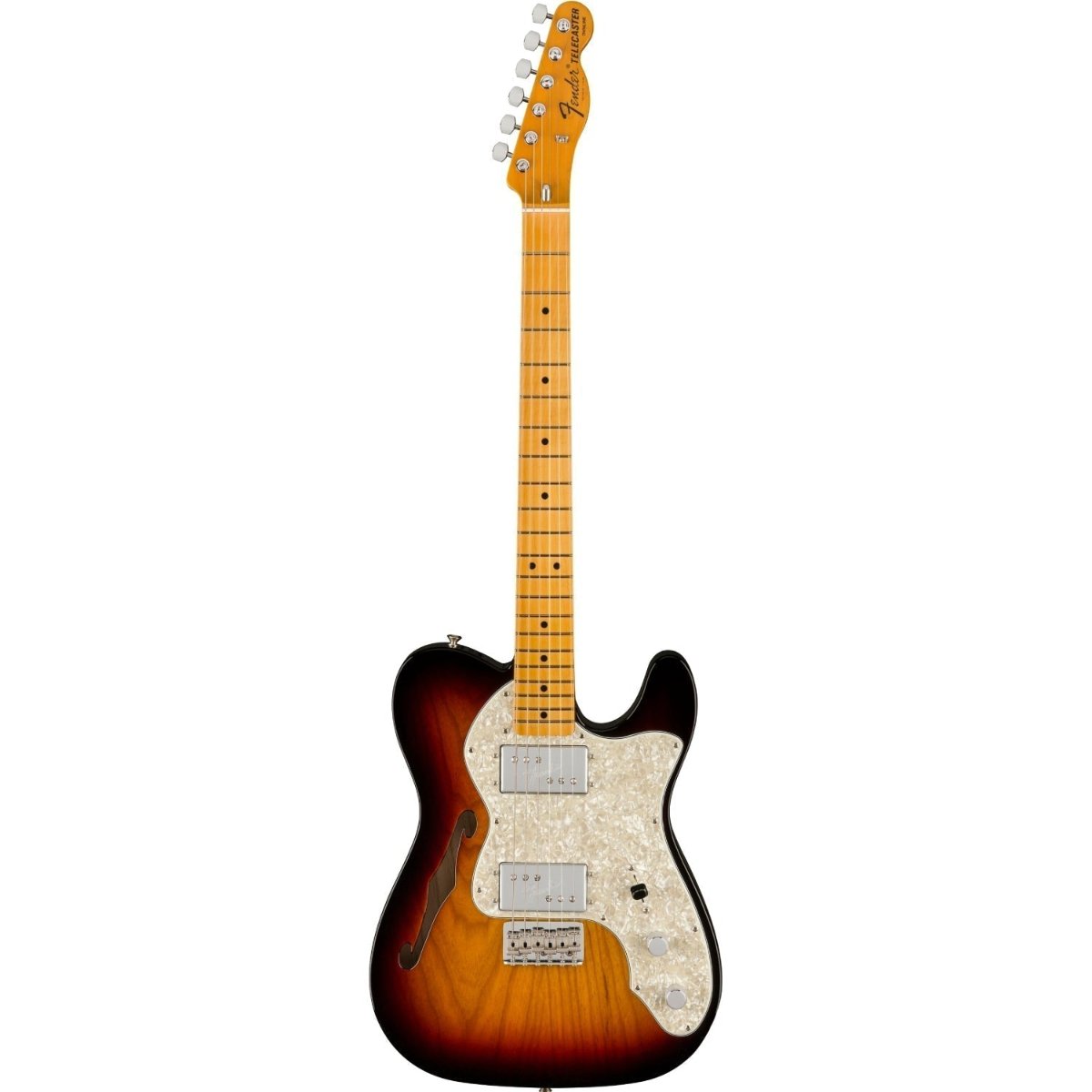 Đàn Guitar Điện Fender American Vintage II 1972 Telecaster Thinline HH Electric Guitar, Maple Fingerboard - 3 Color Sunburst