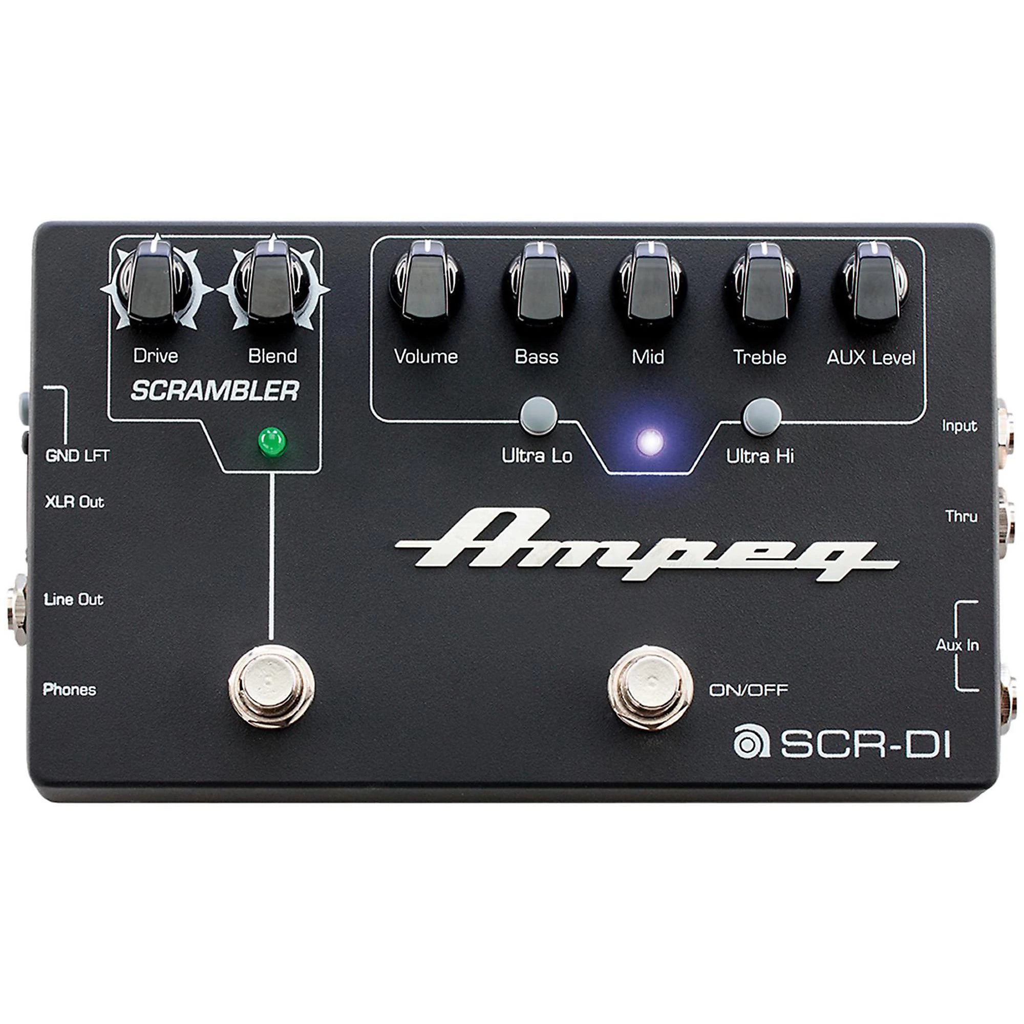 Ampeg SCR-DI Bass Preamp, Scrambler Overdrive Pedal