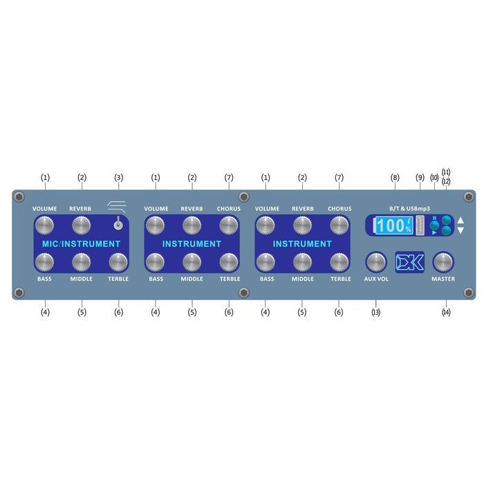 Amplifier DK IC100, Combo 100W