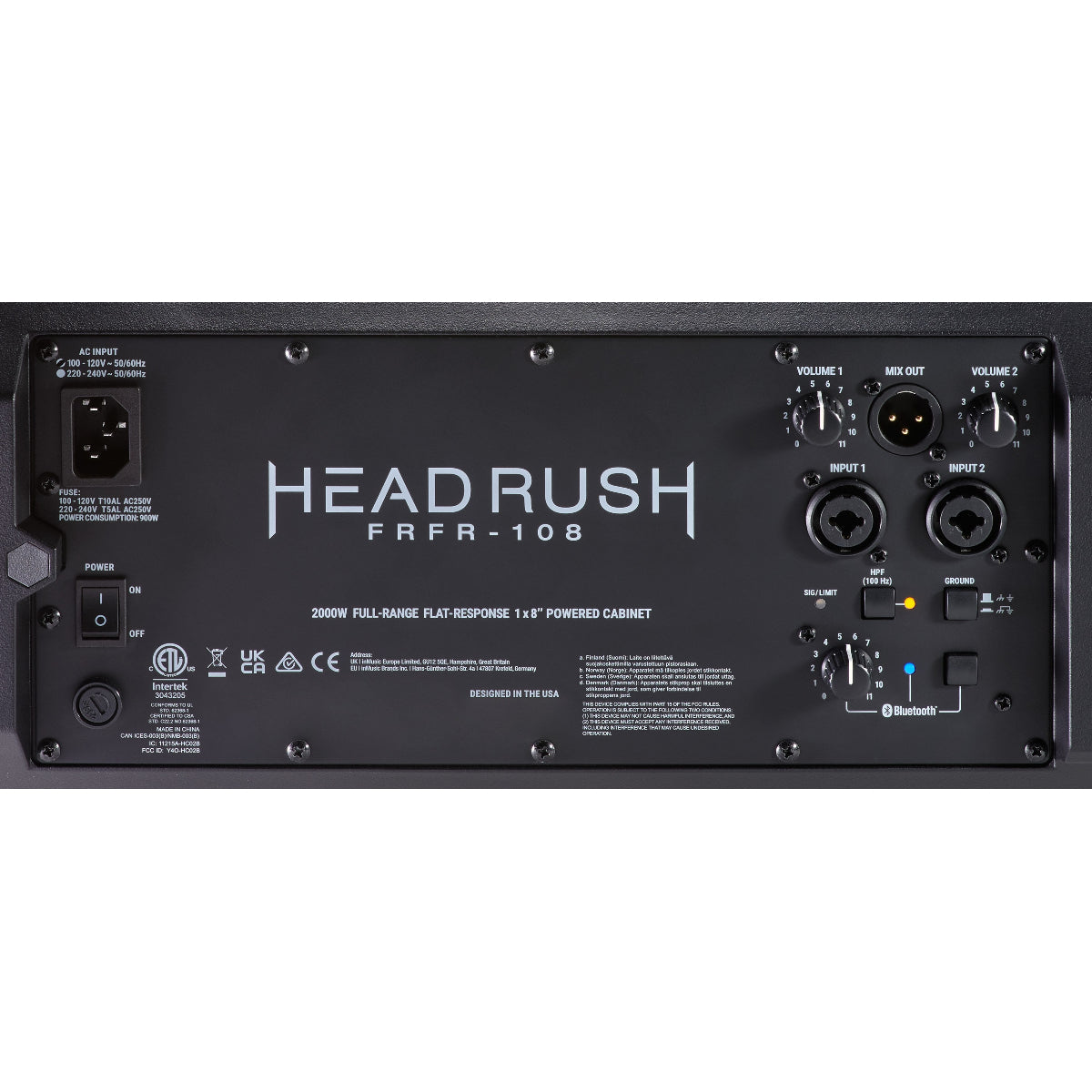 Amplifier HeadRush FRFR108 MKII, Cabinet 2000W
