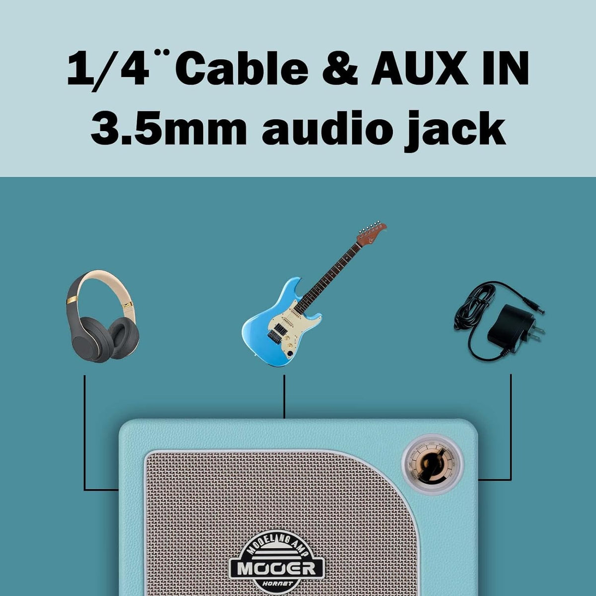 Amplifier Mooer Hornet 15, Combo 15W, Blue