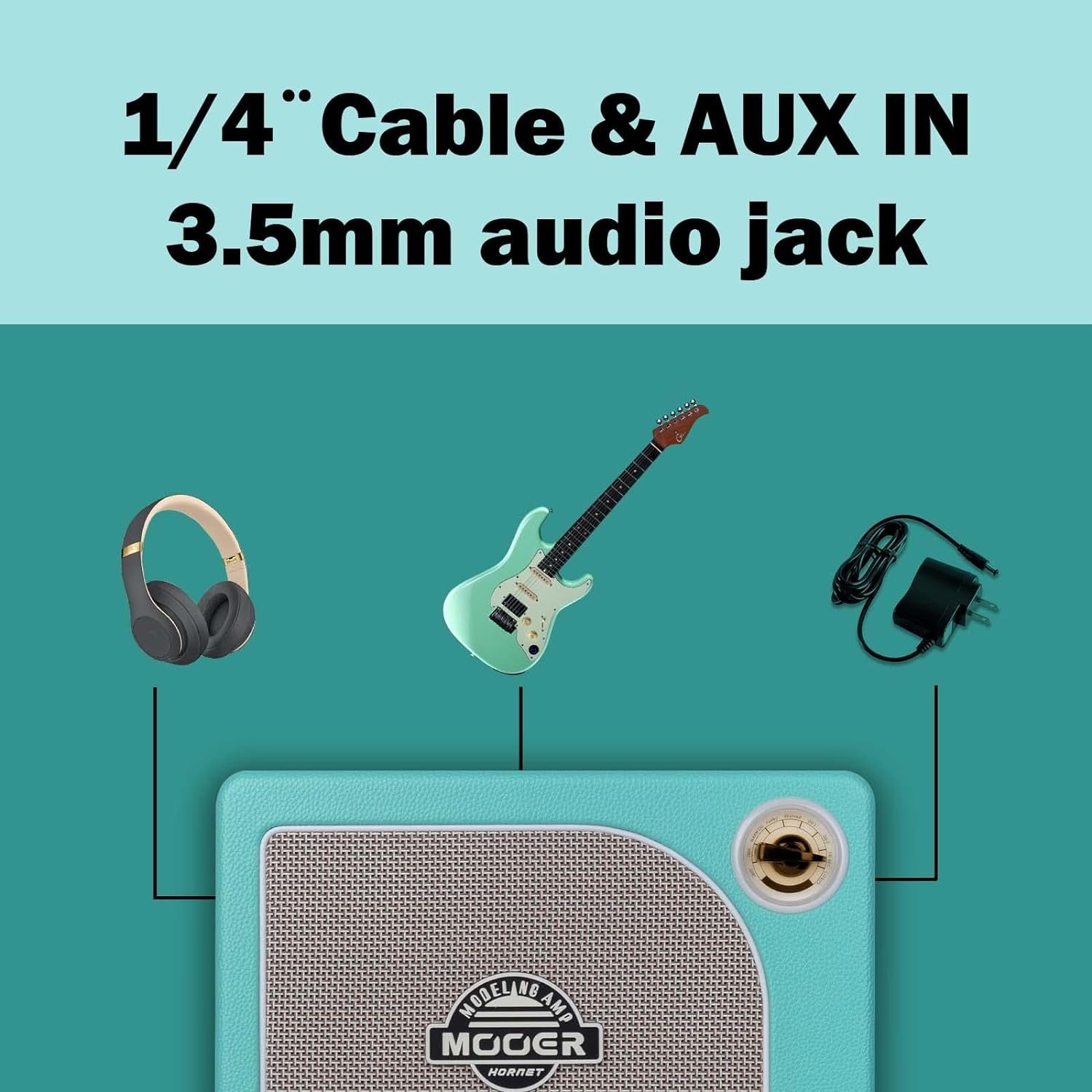 Amplifier Mooer Hornet 15, Combo 15W, Green