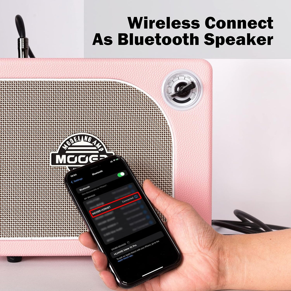 Amplifier Mooer Hornet 15, Combo 15W, Pink