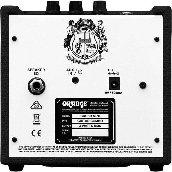 Amplifier Orange Crush Mini, Combo 3W, Black