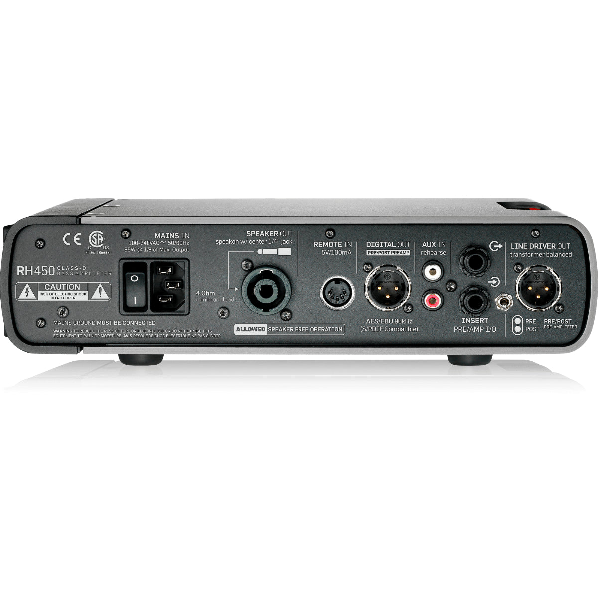 Amplifier TC Electronic RH450, Head 450W