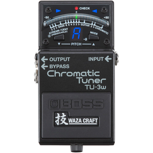BOSS TU-3W Waza Craft Chromatic Tuner Pedal, Digital Tuner