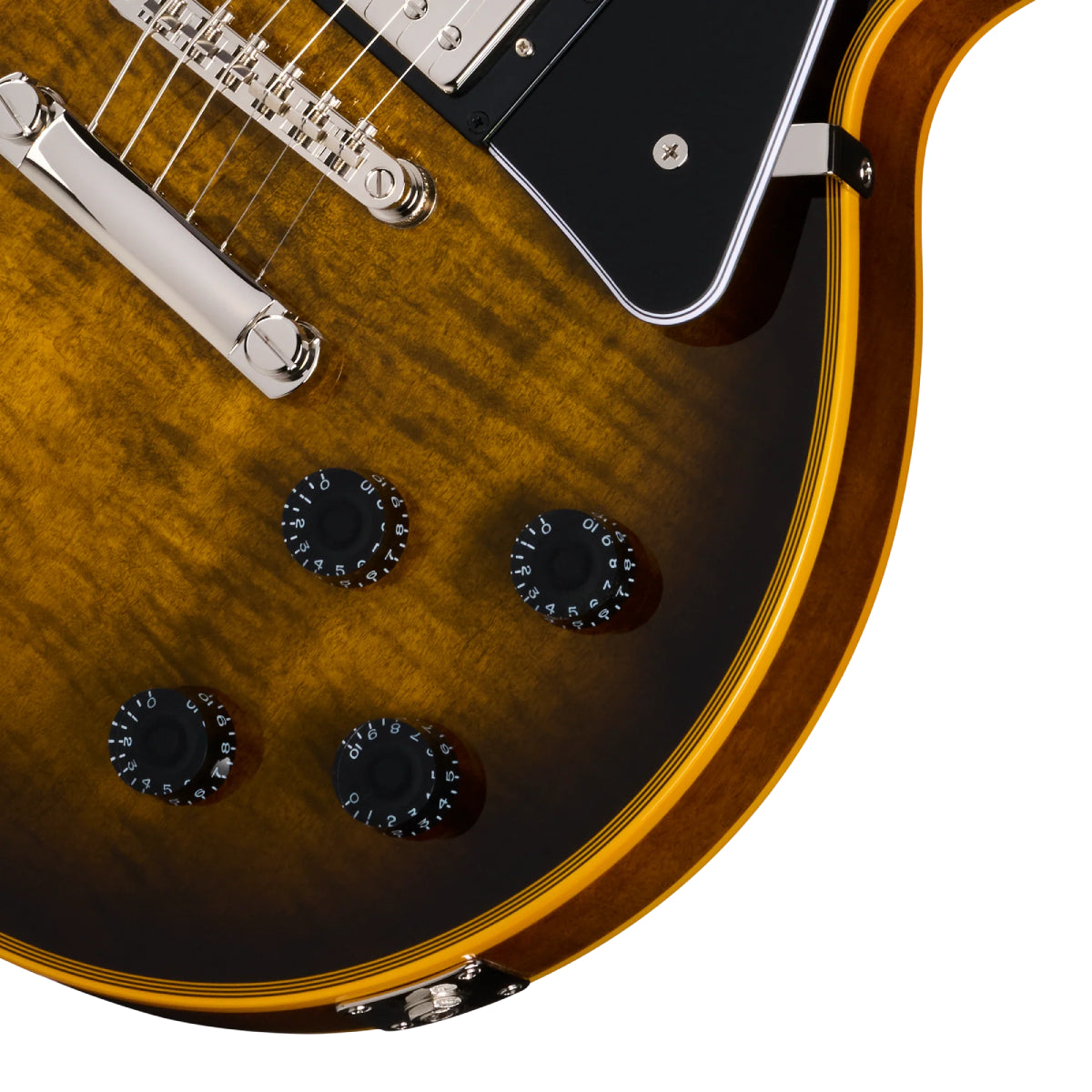 Đàn Guitar Điện Epiphone Les Paul Custom Widow Yellow Burst