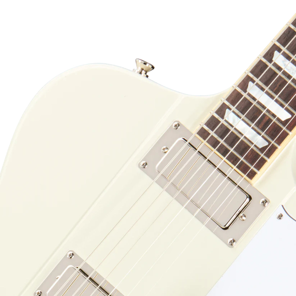 Đàn Guitar Điện Epiphone 1963 Firebird V Reissue With Maestro Vibrola Polaris White