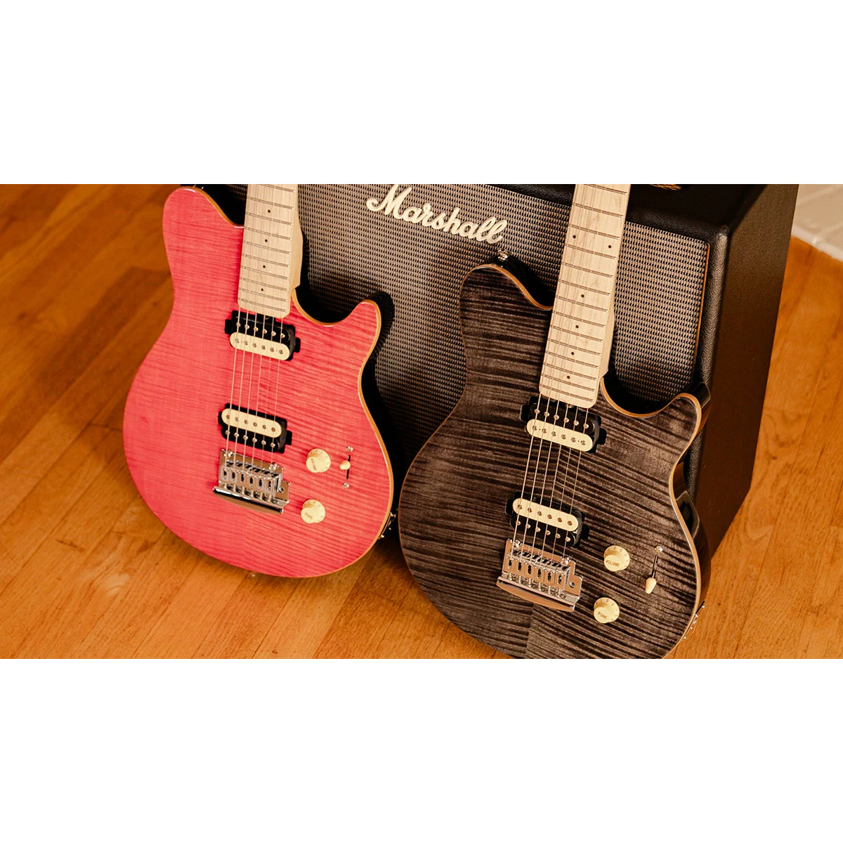 Đàn Guitar Điện Sterling by Music Man AX3FM, Trans Black