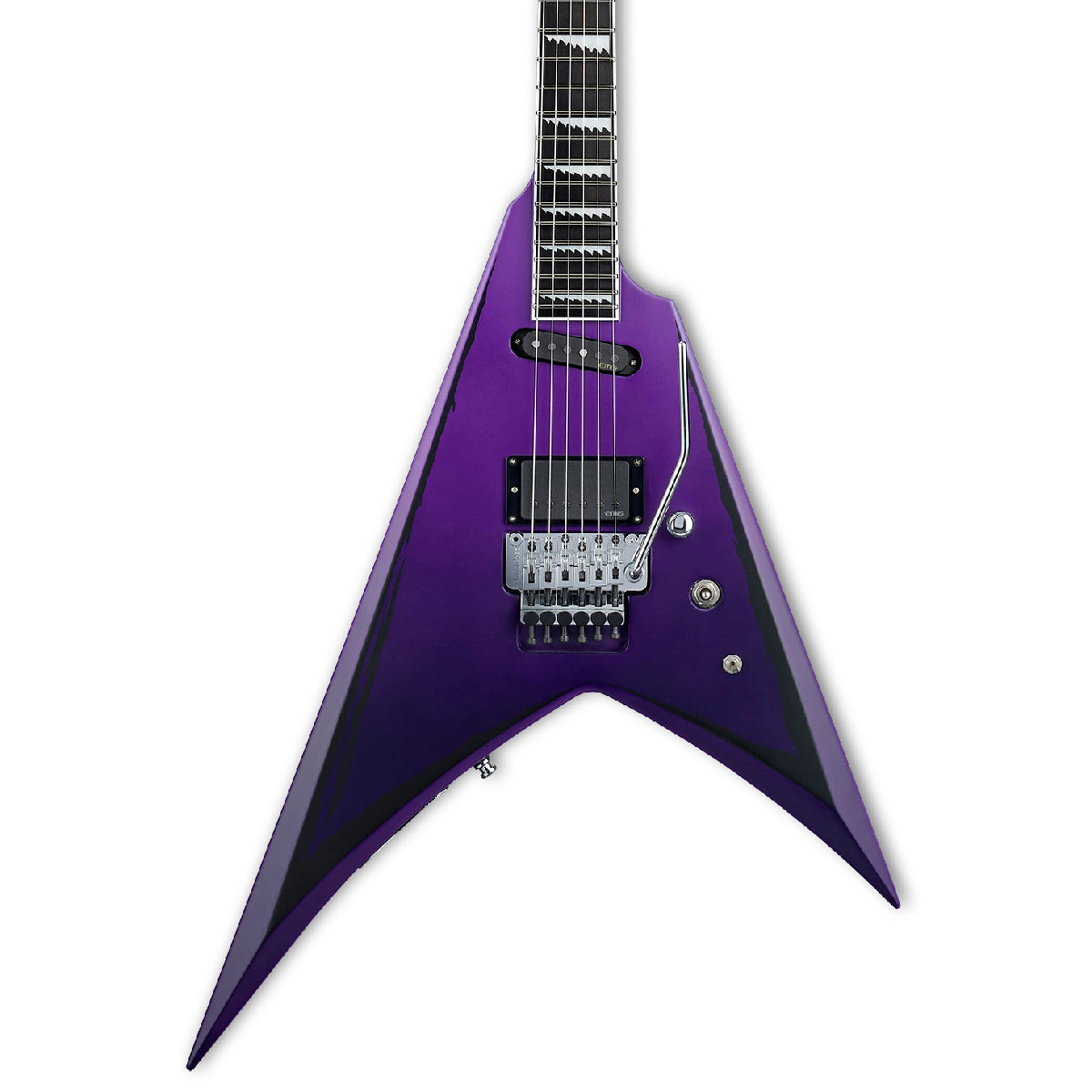 Đàn Guitar Điện ES E-II Alexi Ripped Purple Fade Satin W/Ripped Pinstripes