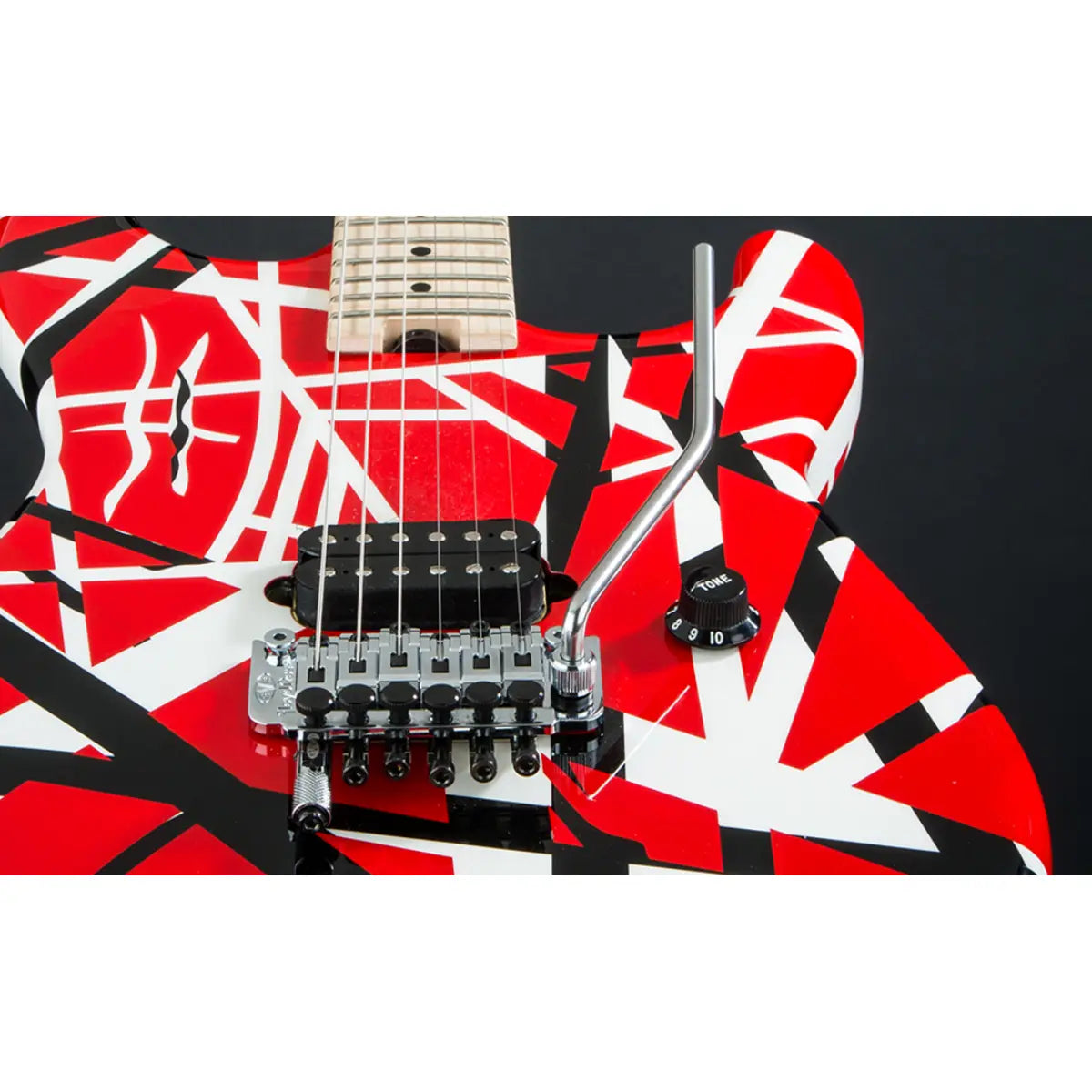 Đàn Guitar Điện EVH Striped Series, Red with Black Stripes