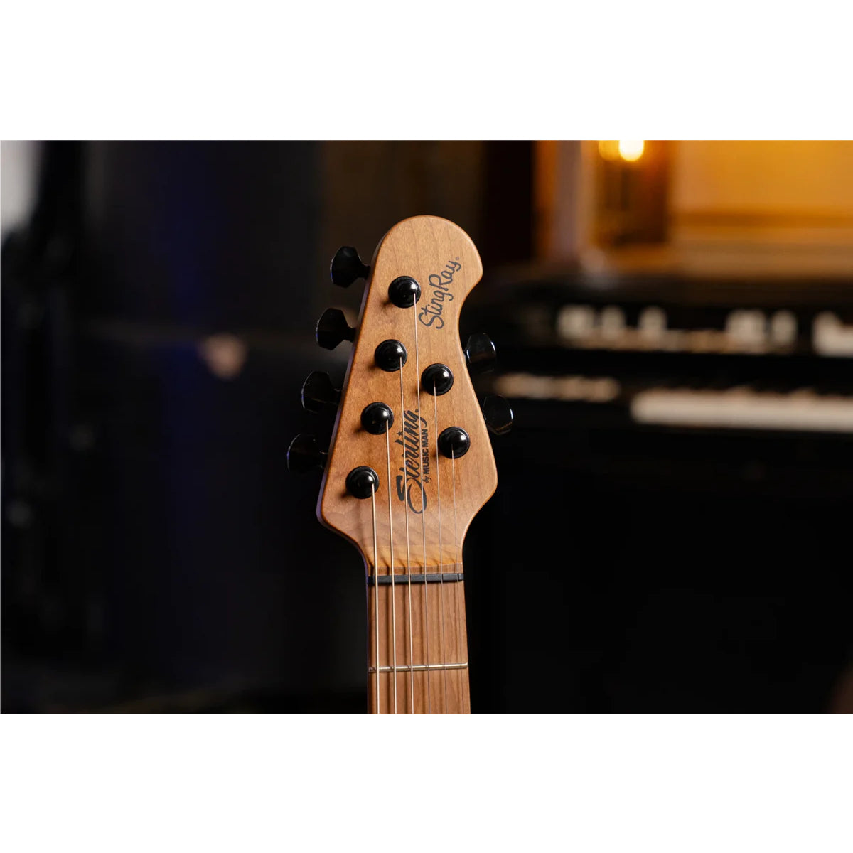 Đàn Guitar Điện Sterling by Music Man Fluff Artist Series StingRay, Amana Boat Blue