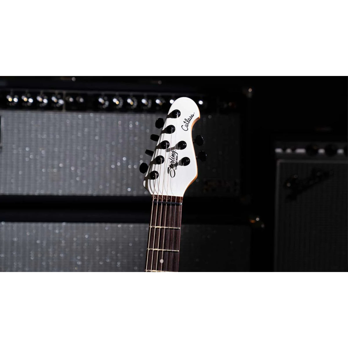 Đàn Guitar Điện Sterling by Music Man Richardson7, Pearl White