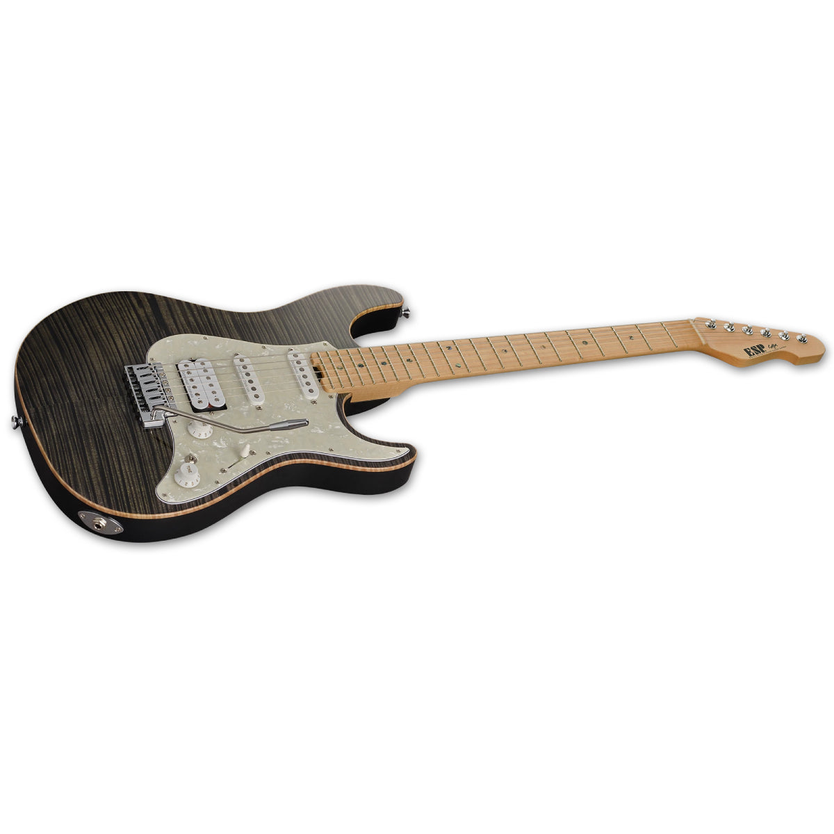 Đàn Guitar Điện ESP Snapper CTM, See Thru Black