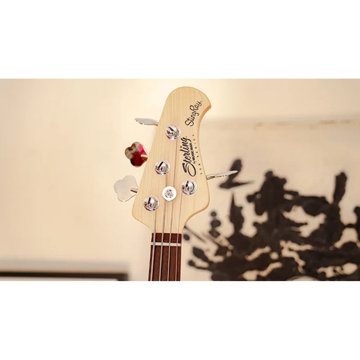 Đàn Guitar Bass Sterling by Music Man StingRay Ray4 Bass, Trans Black Satin