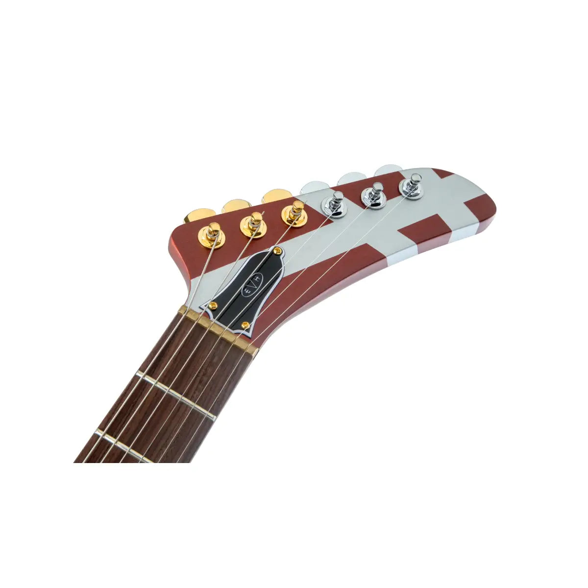 Đàn Guitar Điện EVH Striped Series Shark Burgundy w/ Silver Stripes