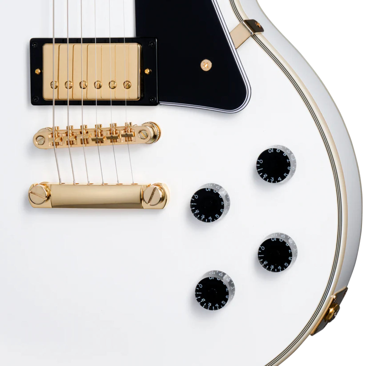 Đàn Guitar Điện Epiphone Les Paul Custom Alpine White