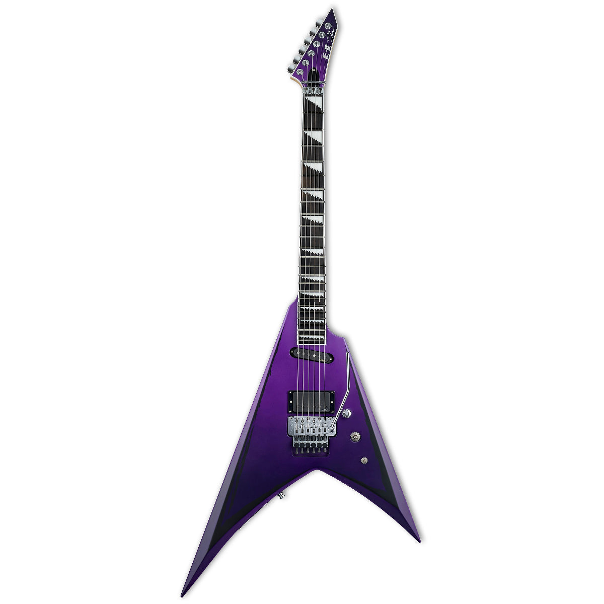 Đàn Guitar Điện ES E-II Alexi Ripped Purple Fade Satin W/Ripped Pinstripes