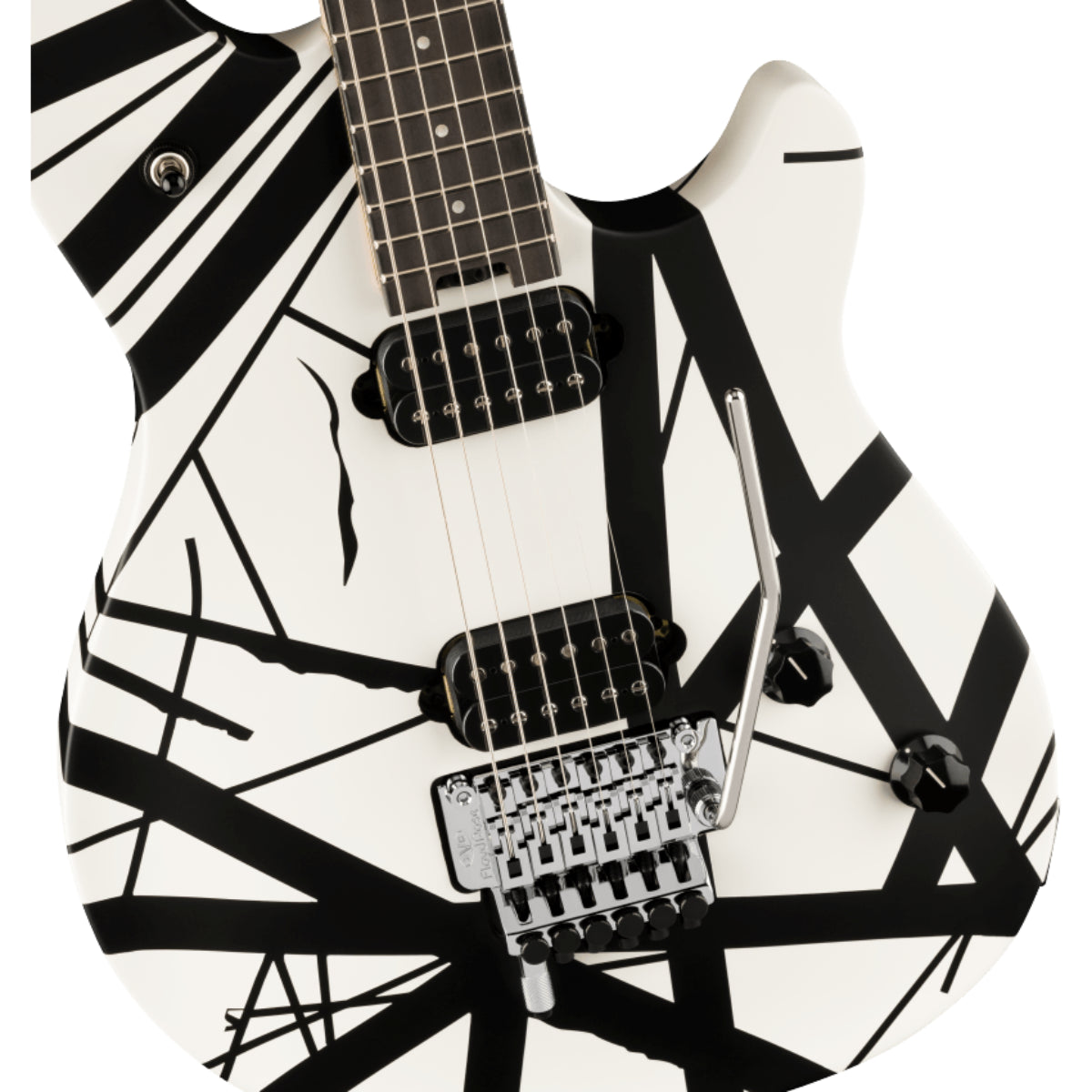 Đàn Guitar Điện EVH Wolfgang Special Striped, Black and White