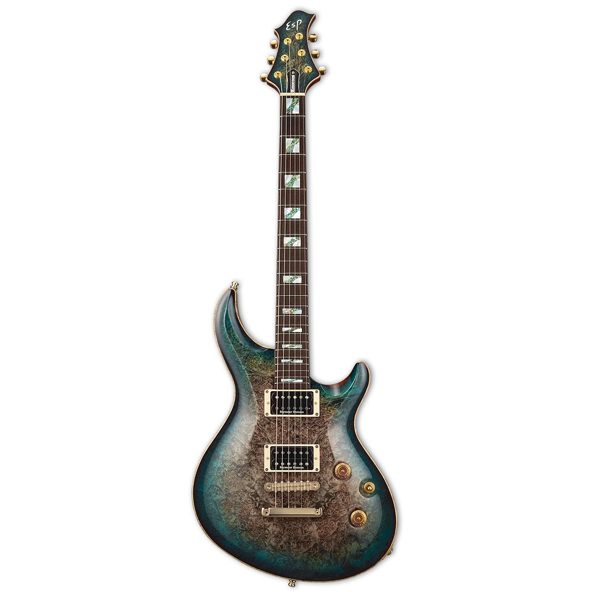Đàn Guitar Điện ESP Mystique CTM, See Thru Black Blue Burst
