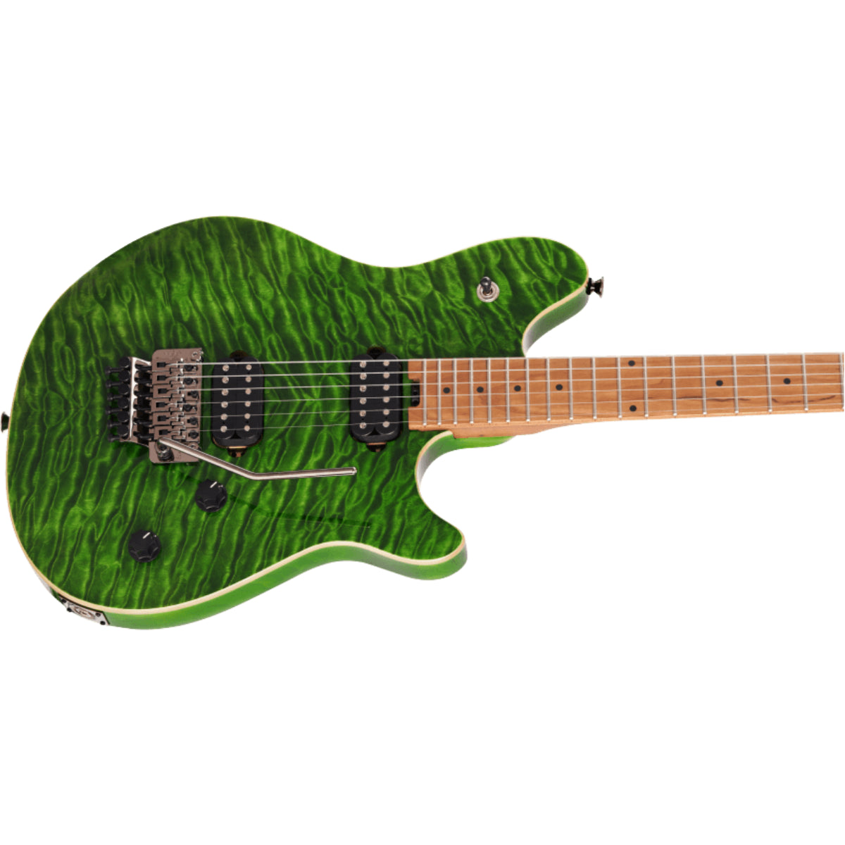 Đàn Guitar Điện EVH Wolfgang WG Standard QM, Baked Maple Fingerboard, Transparent Green