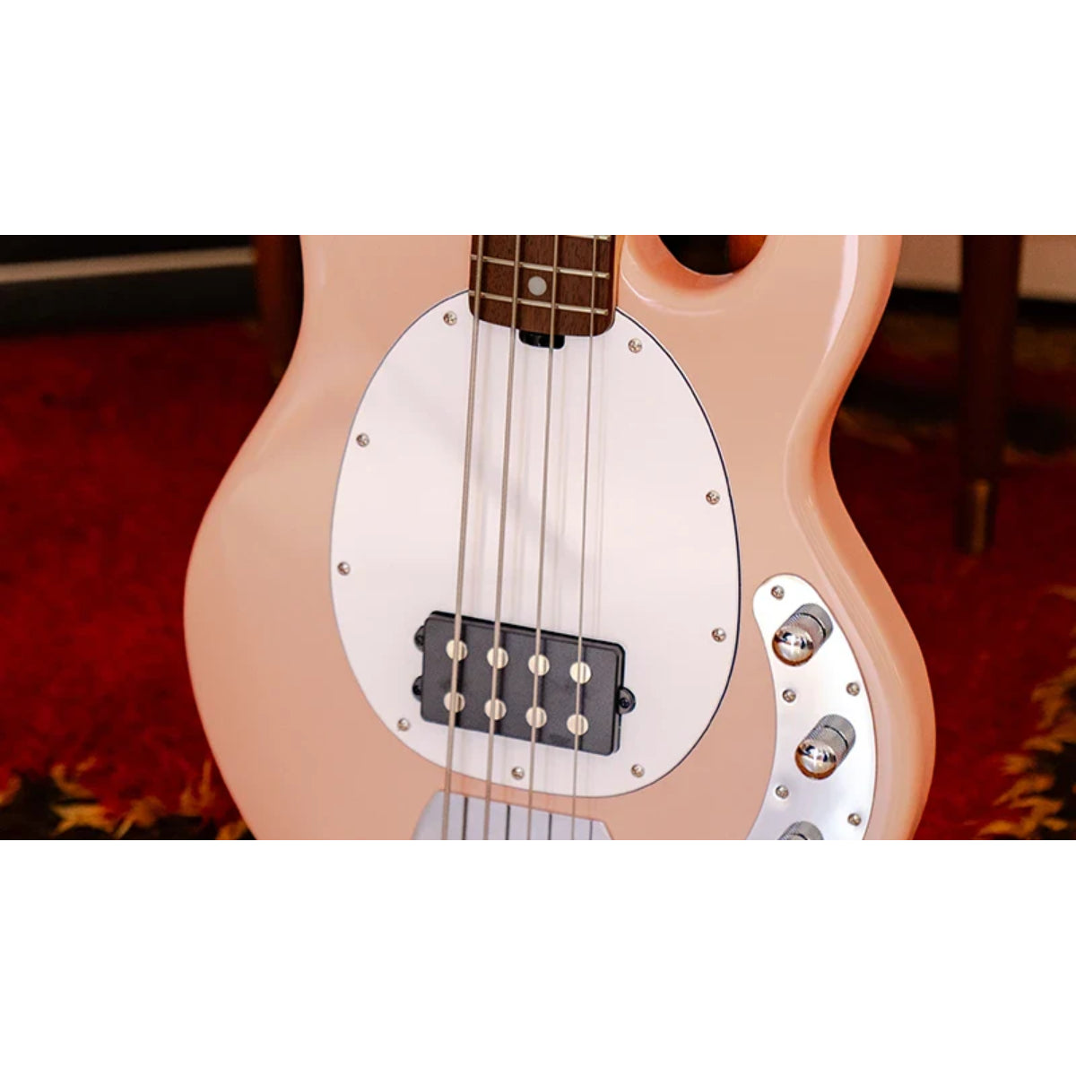 Đàn Guitar Bass Sterling by Music Man StingRay Ray4 Bass, Pueblo Pink