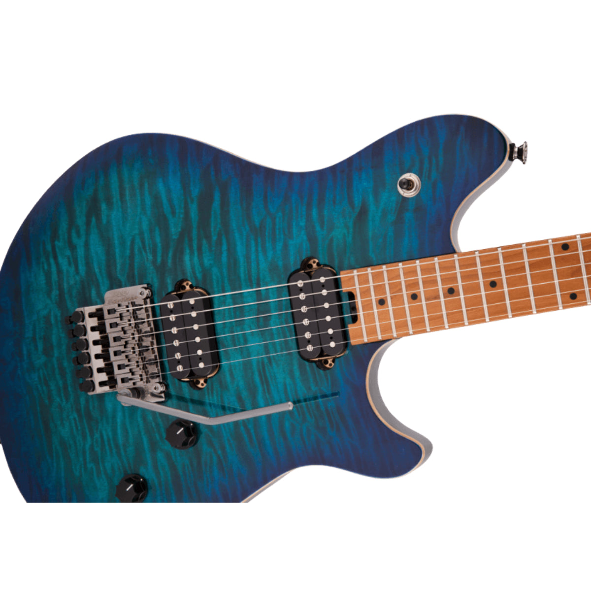 Đàn Guitar Điện EVH Wolfgang WG Standard QM, Baked Maple Fingerboard, Chlorine Burst