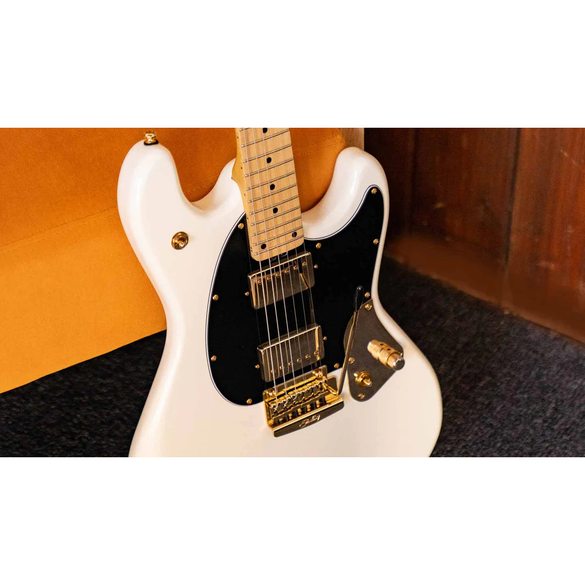 Đàn Guitar Điện Sterling by Music Man Jared Dines Signature StingRay Guitar, Olympic White