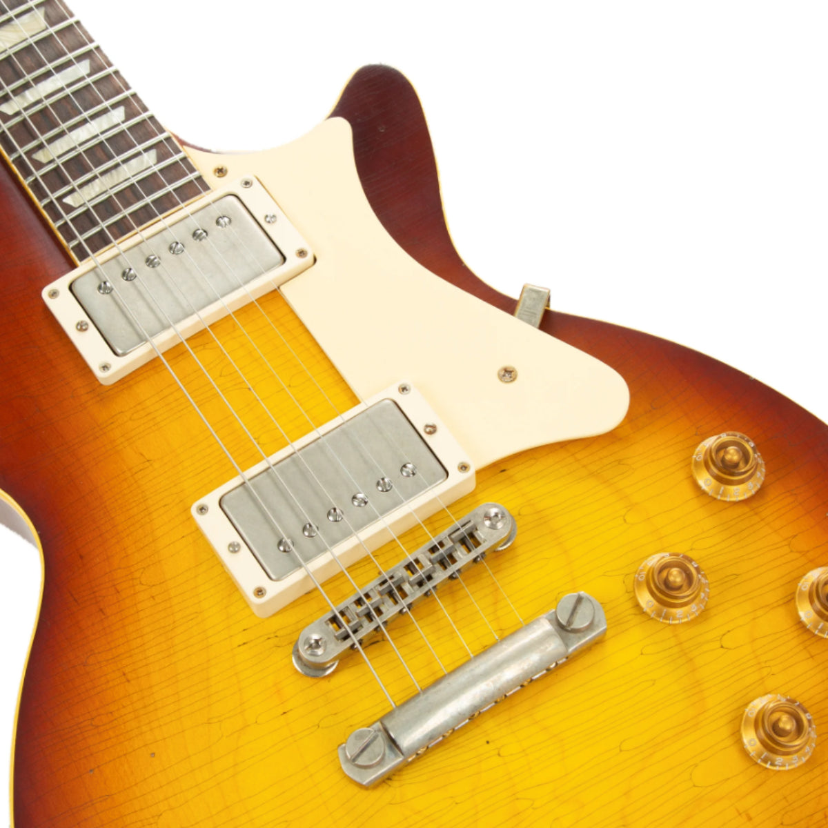 Heritage Custom Shop Core Collection H-150 Plain Top Electric Guitar with Case, Tobacco Sunburst, Artisan Aged

