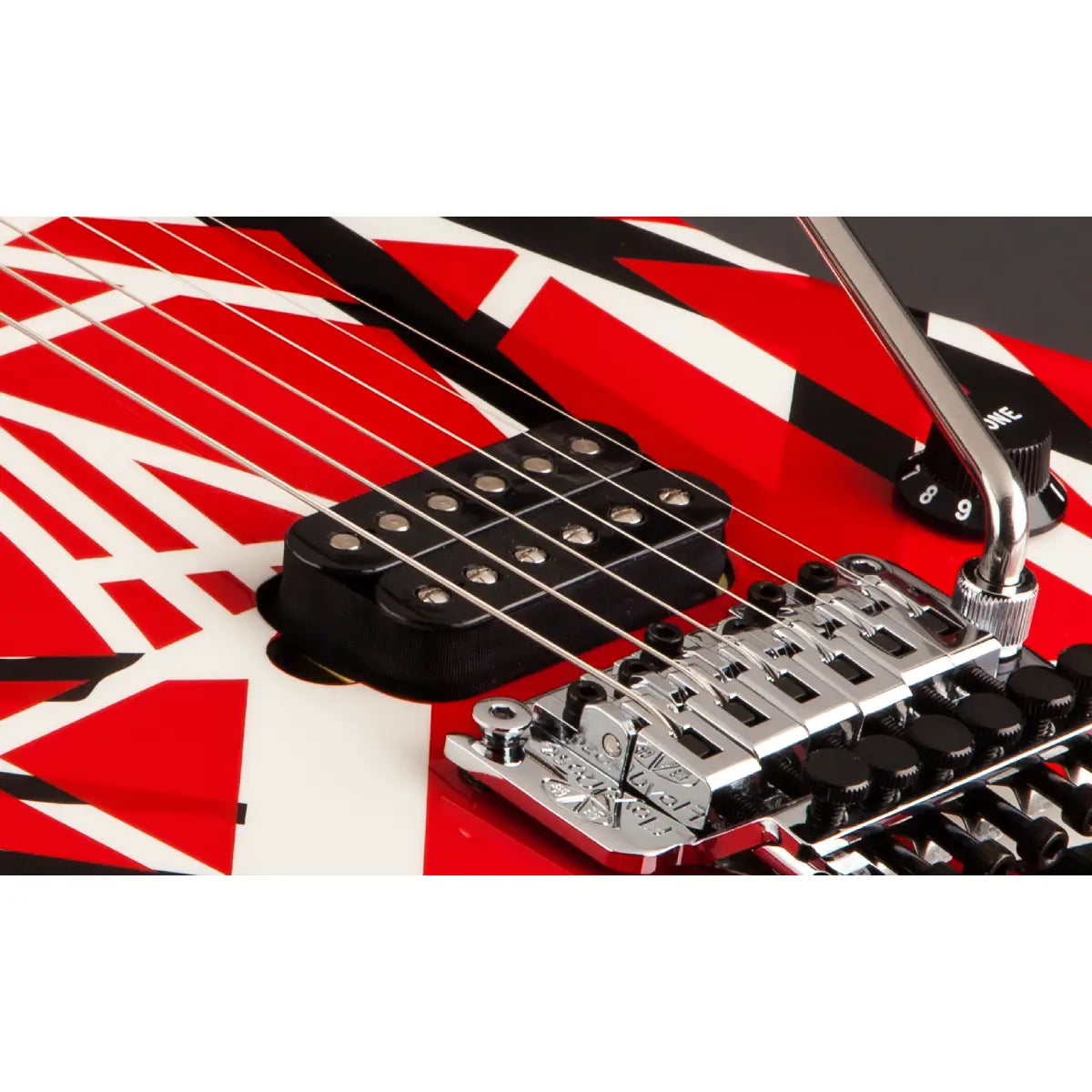 Đàn Guitar Điện EVH Striped Series, Red with Black Stripes