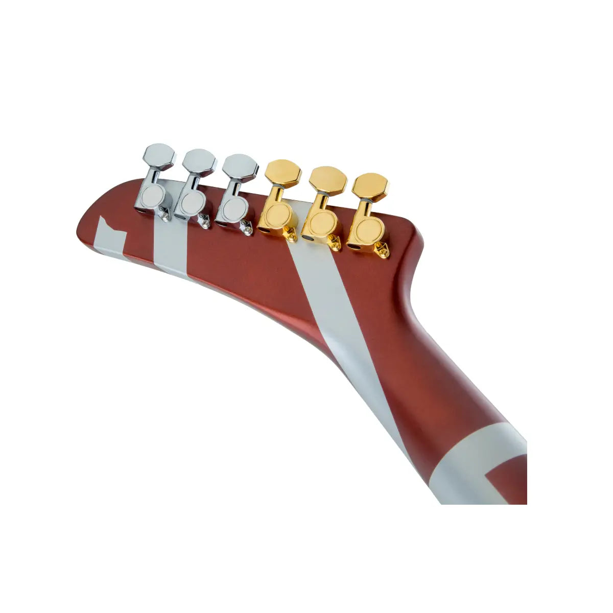 Đàn Guitar Điện EVH Striped Series Shark Burgundy w/ Silver Stripes