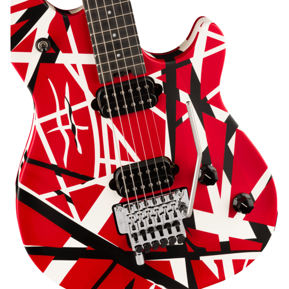 Đàn Guitar Điện EVH Wolfgang Special Striped, Red with Black and White Stripes