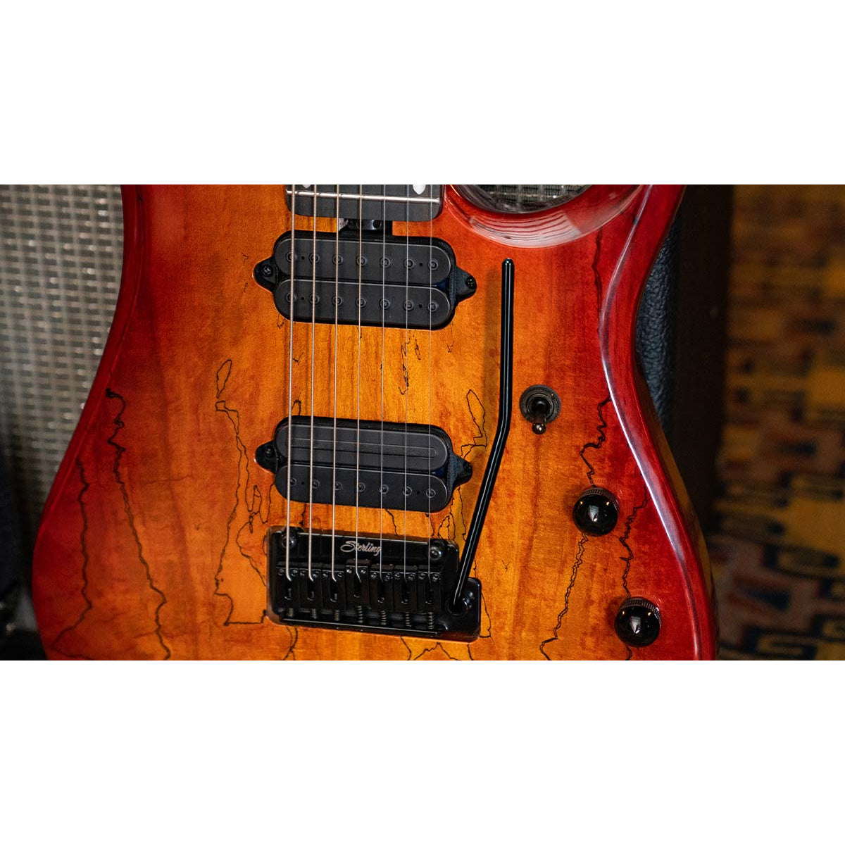 Đàn Guitar Điện Sterling by Music Man JP150 DiMarzio, Blood Orange Burst