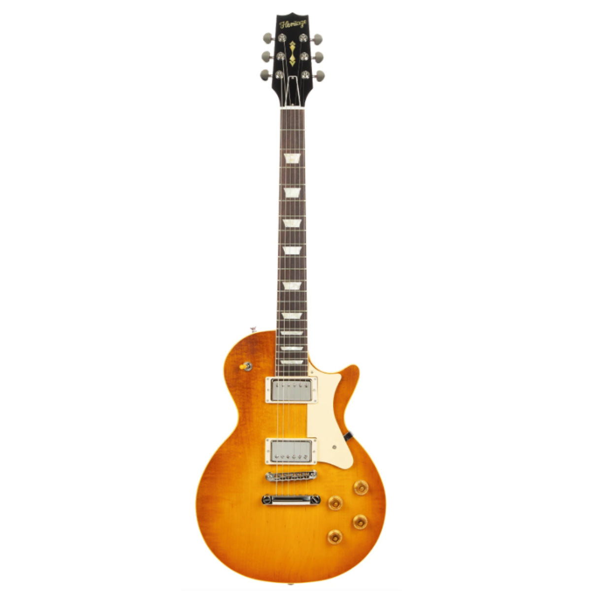 Heritage Custom Shop Core Collection H-150 Plain Top Electric Guitar with Case, Dirty Lemon Burst

