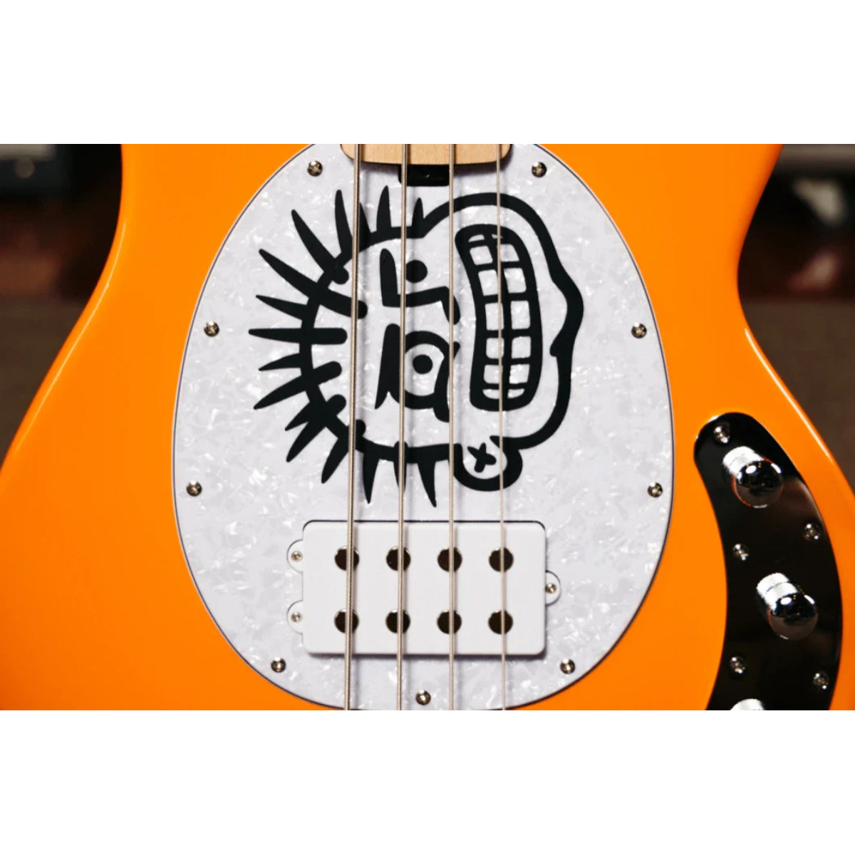 Đàn Guitar Bass Sterling by Music Man Mike Herrera Artist Series StingRay Bass, Orange Creamsicle