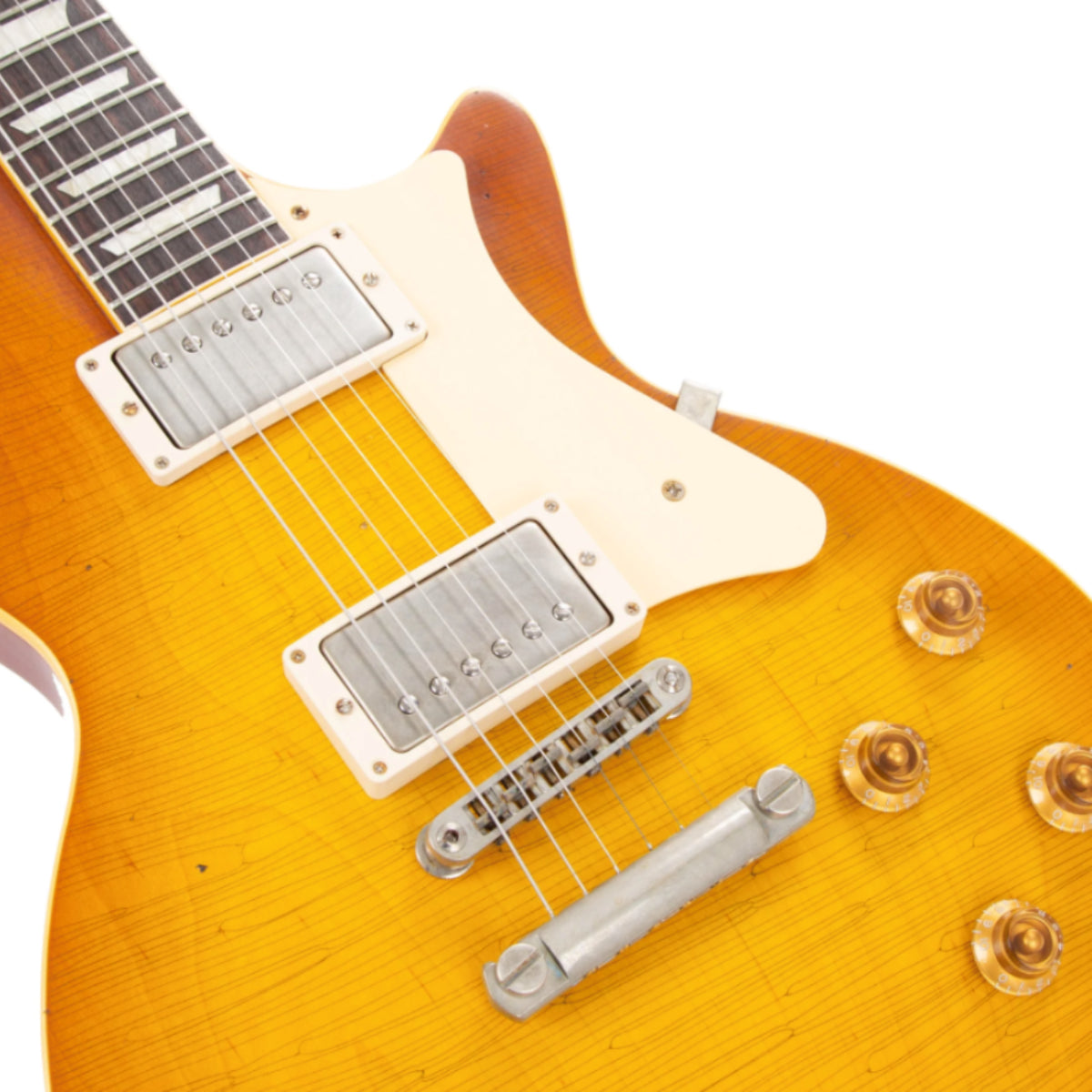 Heritage Custom Shop Core Collection H-150 Plain Top Electric Guitar with Case, Dirty Lemon Burst, Artisan Aged

