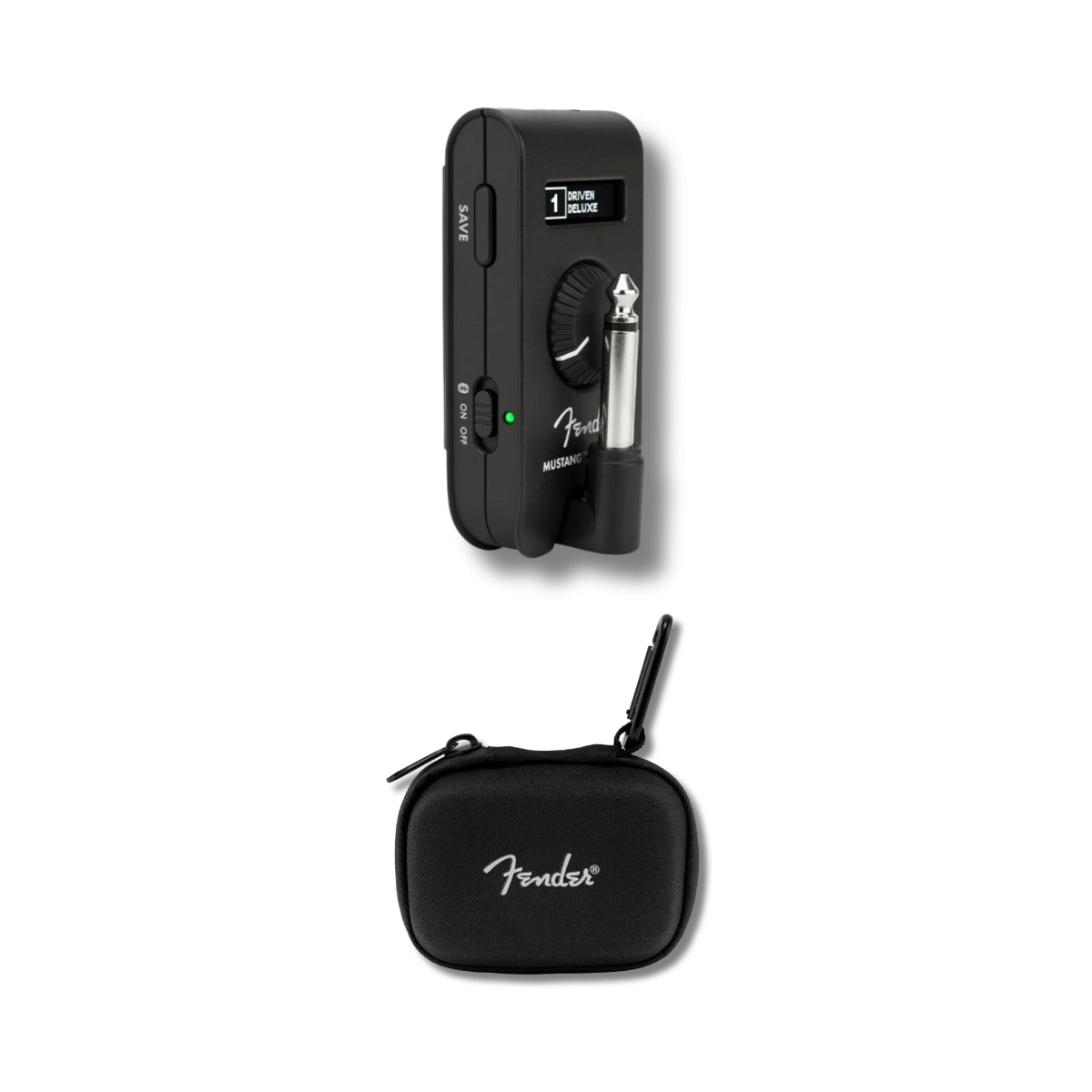 Headphone Amplifier Fender Mustang Micro Plus and Case Bundle