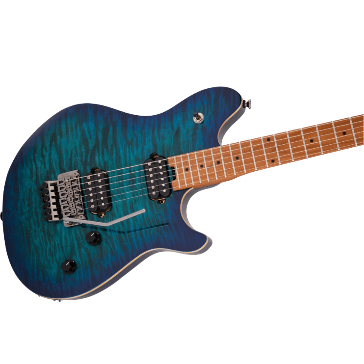 Đàn Guitar Điện EVH Wolfgang WG Standard QM, Baked Maple Fingerboard, Chlorine Burst