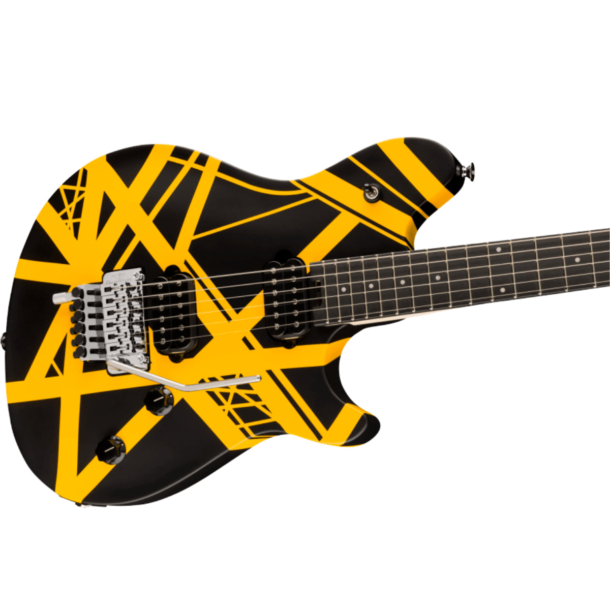 Đàn Guitar Điện EVH Wolfgang Special Striped, Black and Yellow