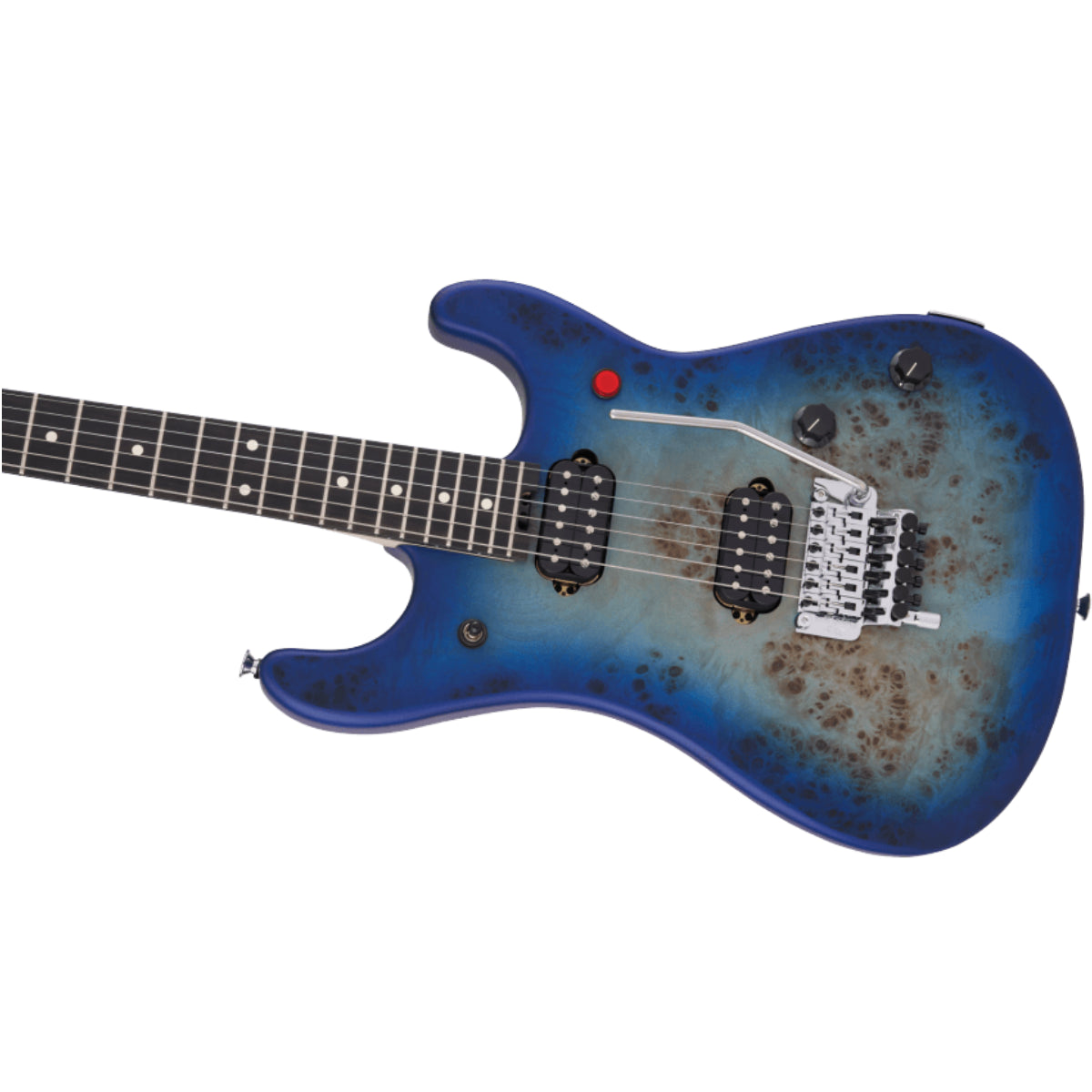 Đàn Guitar Điện EVH 5150 Series Deluxe Poplar Burl, Aqua Burst