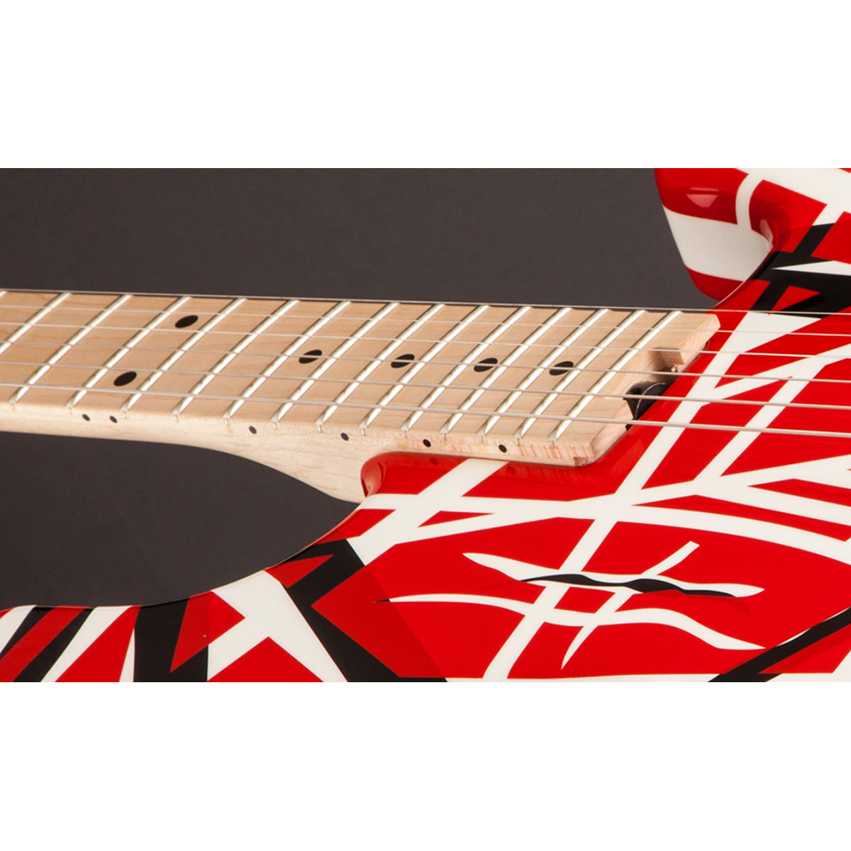 Đàn Guitar Điện EVH Striped Series, Red with Black Stripes