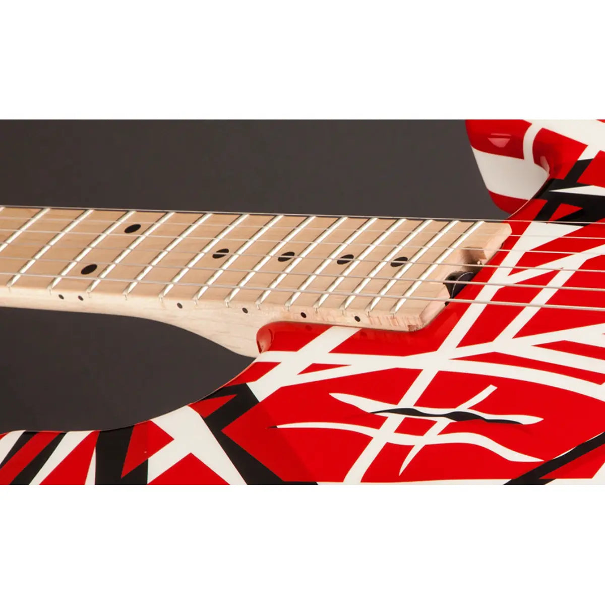 Đàn Guitar Điện EVH Striped Series, Red with Black Stripes