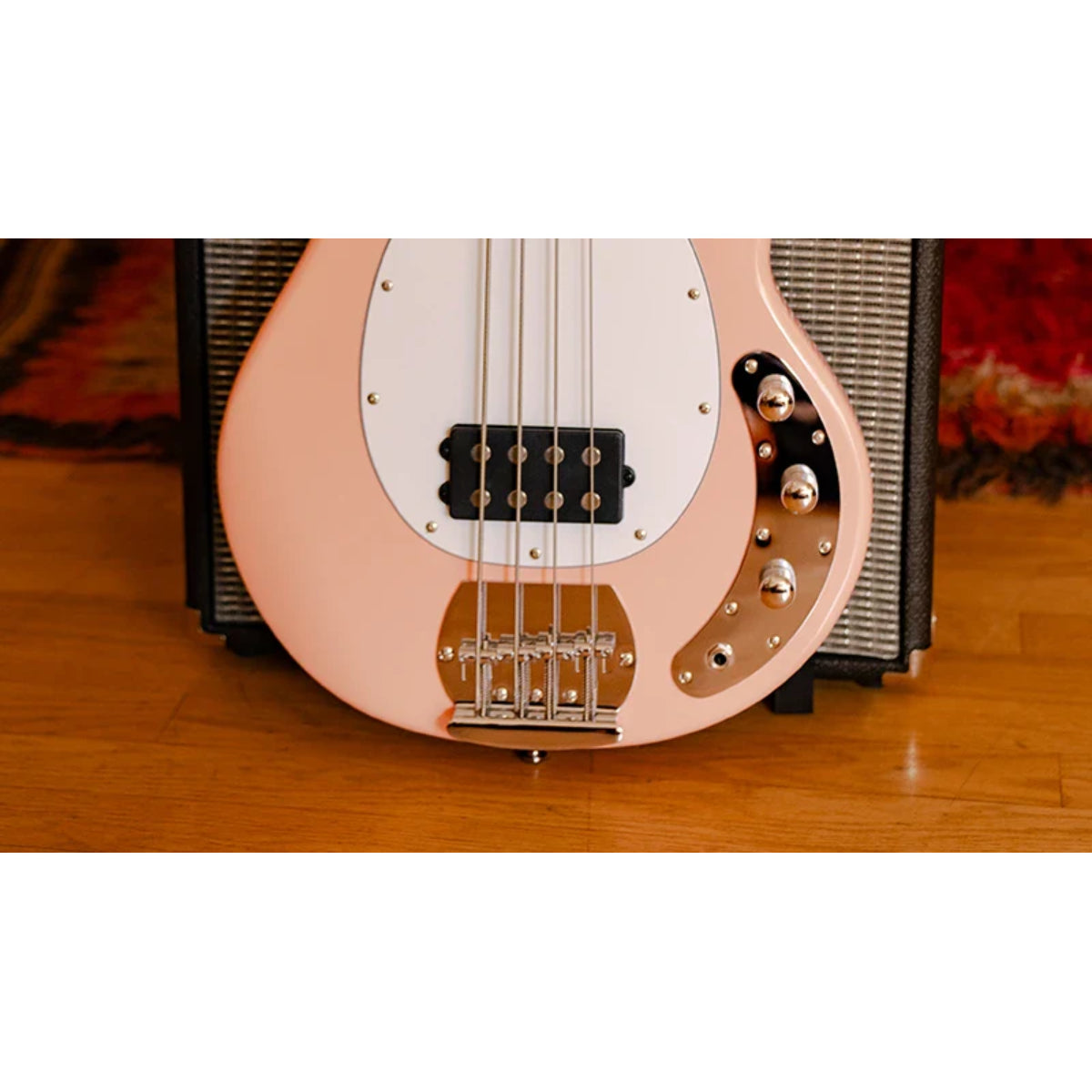Đàn Guitar Bass Sterling by Music Man StingRay Ray4 Bass, Pueblo Pink