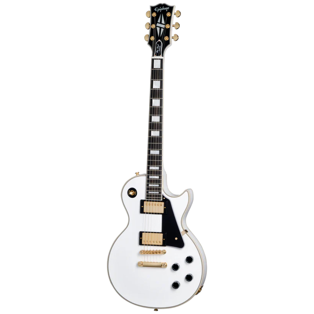 Đàn Guitar Điện Epiphone Les Paul Custom Alpine White