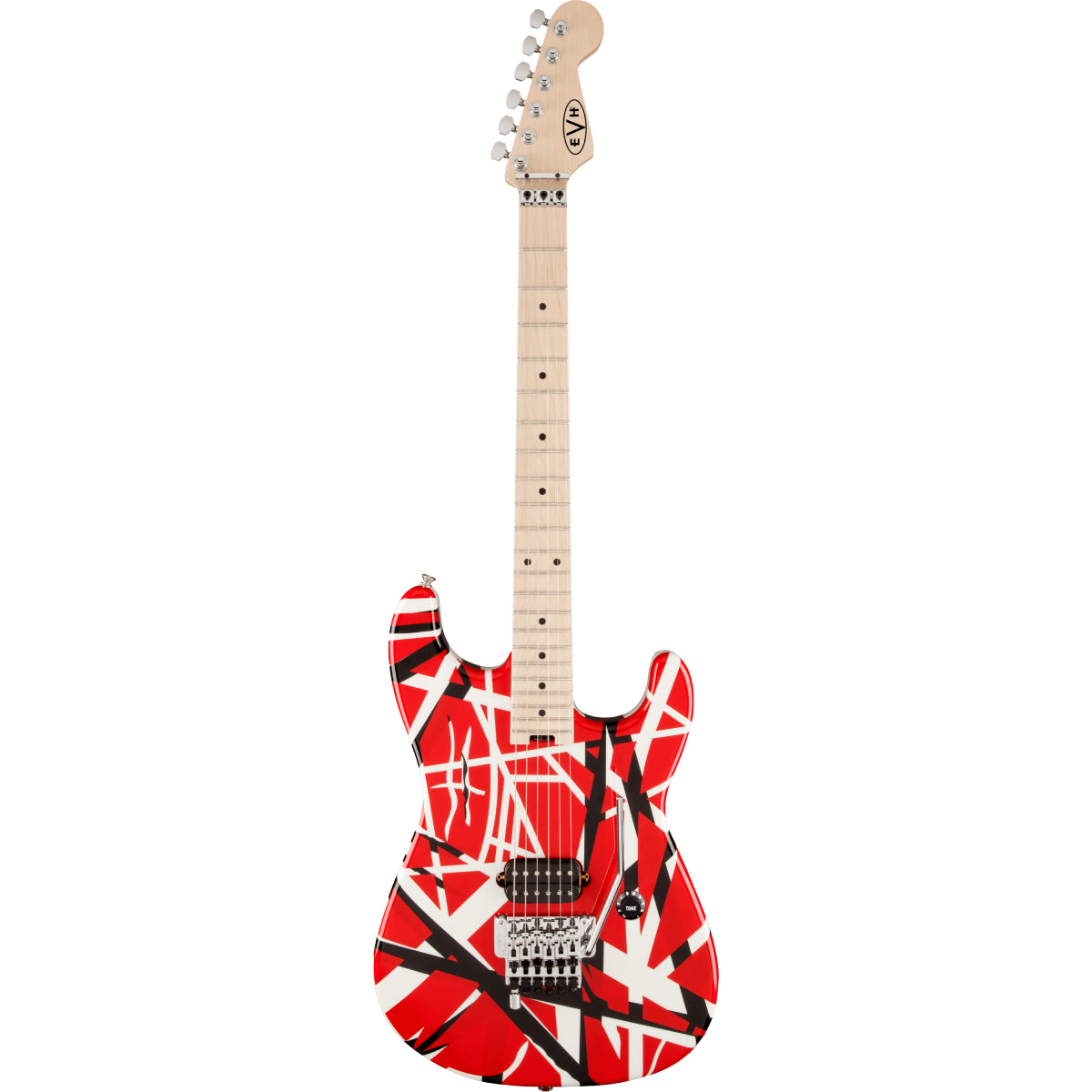 Đàn Guitar Điện EVH Striped Series, Red with Black Stripes