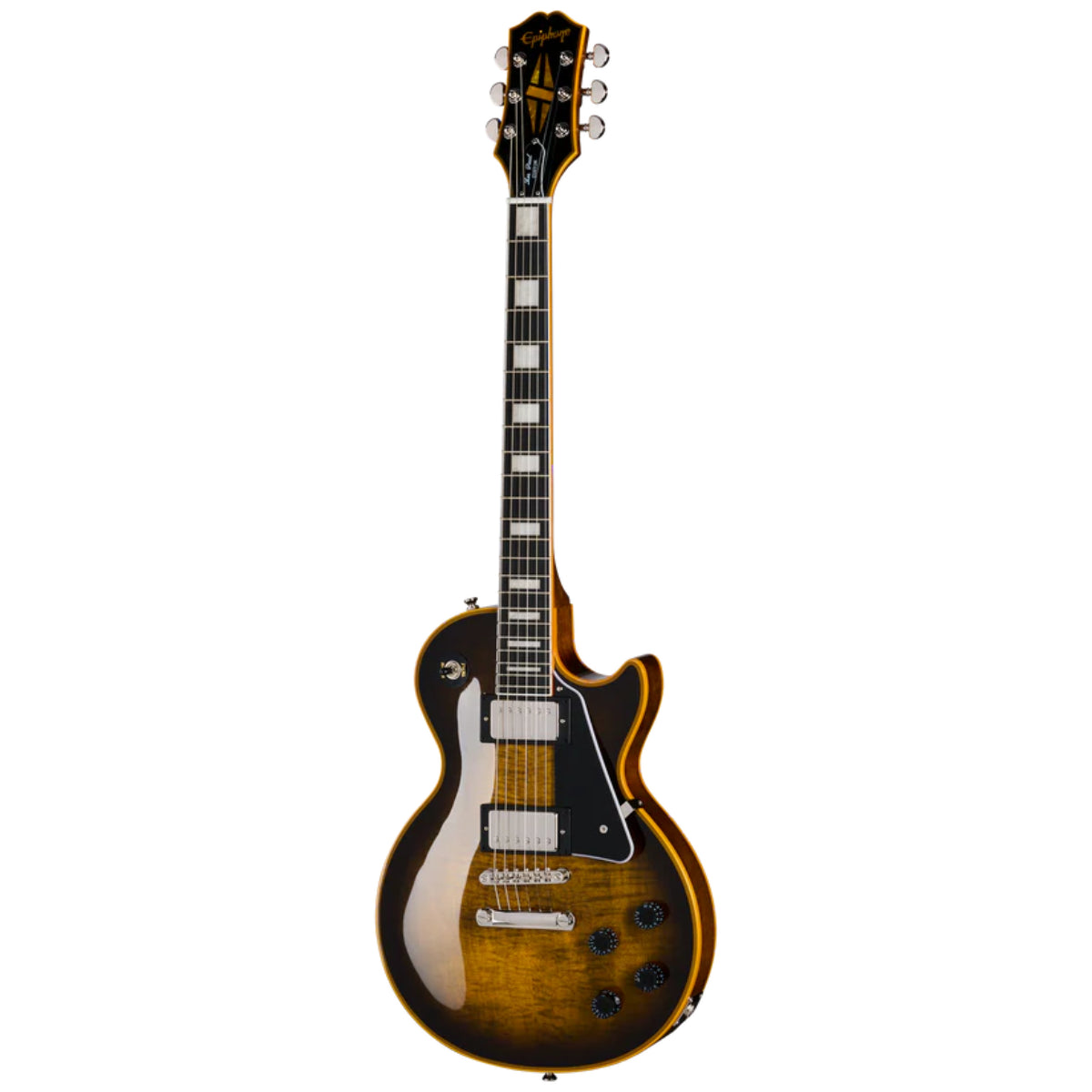 Đàn Guitar Điện Epiphone Les Paul Custom Widow Yellow Burst