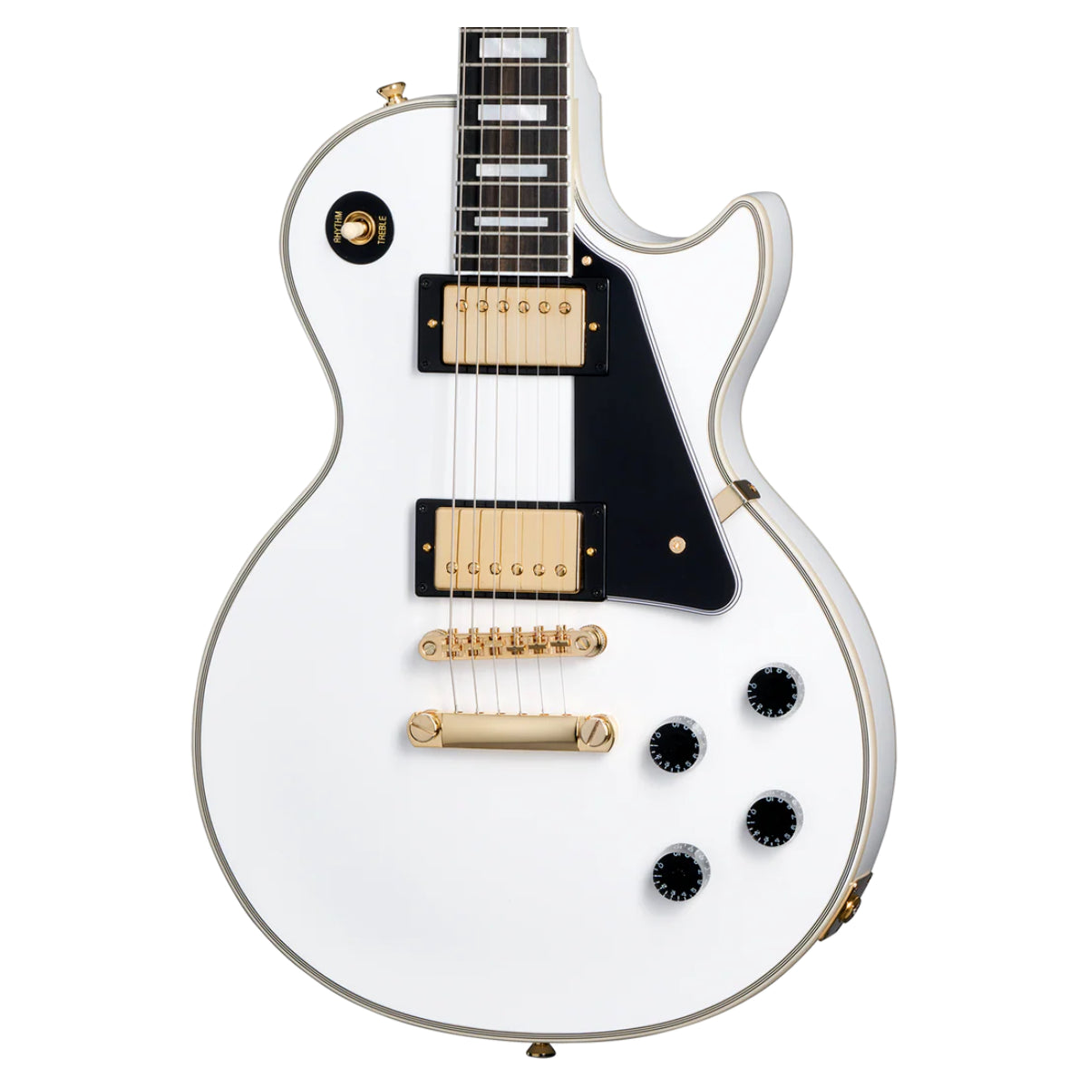 Đàn Guitar Điện Epiphone Les Paul Custom Alpine White