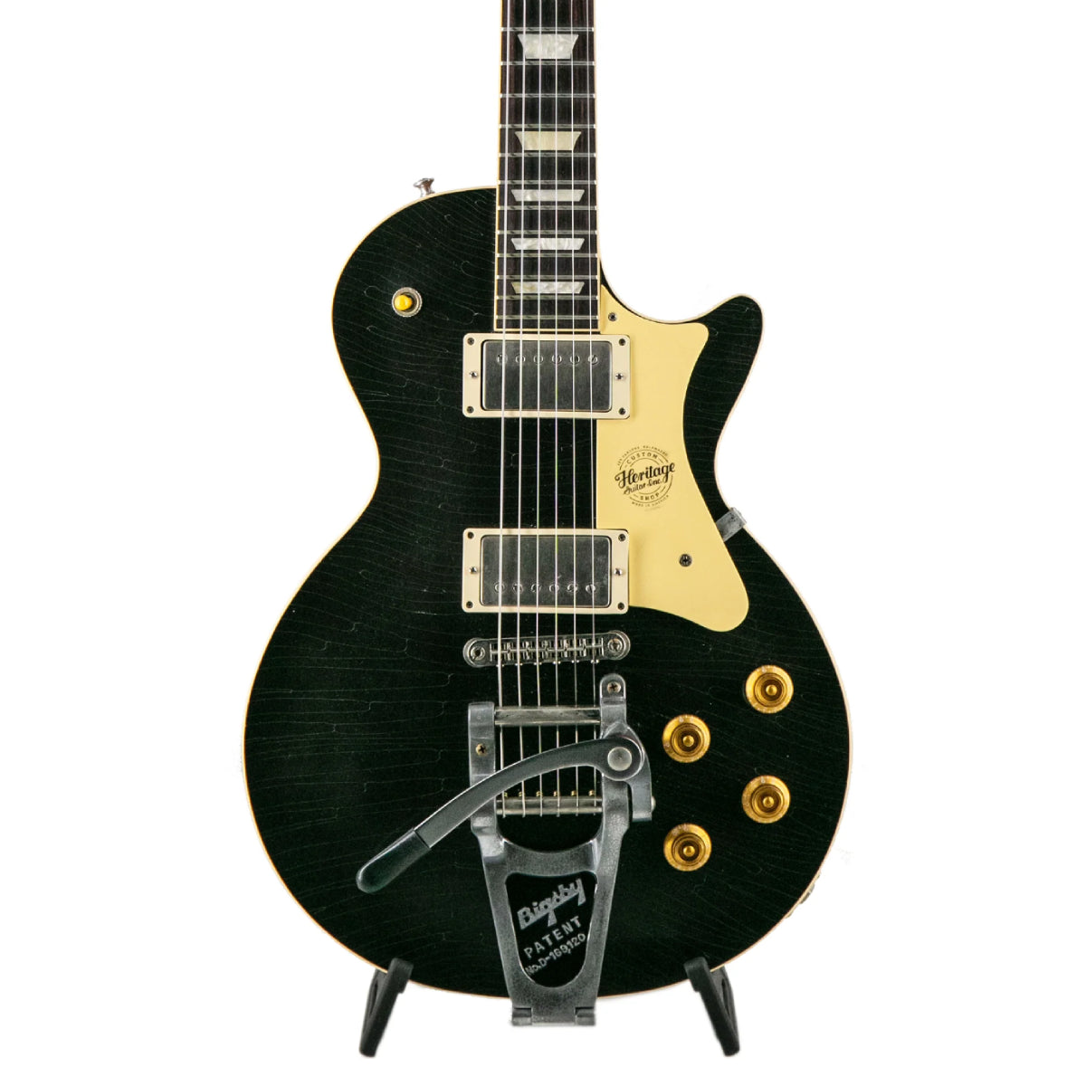 Heritage Custom Shop H-150 Electric Guitar w/Case, Space Black, AA, Bigsby

